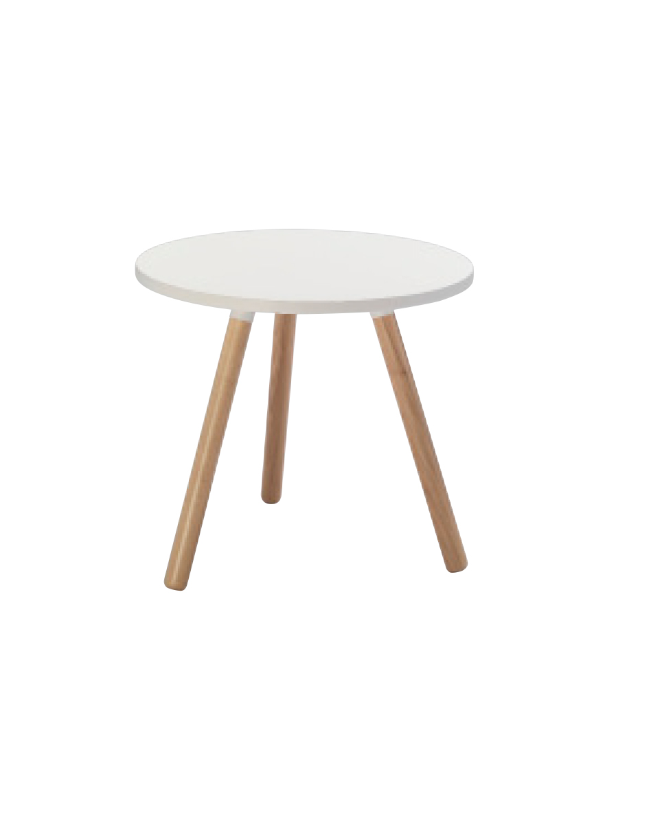 Tripod Table | Medium | White
