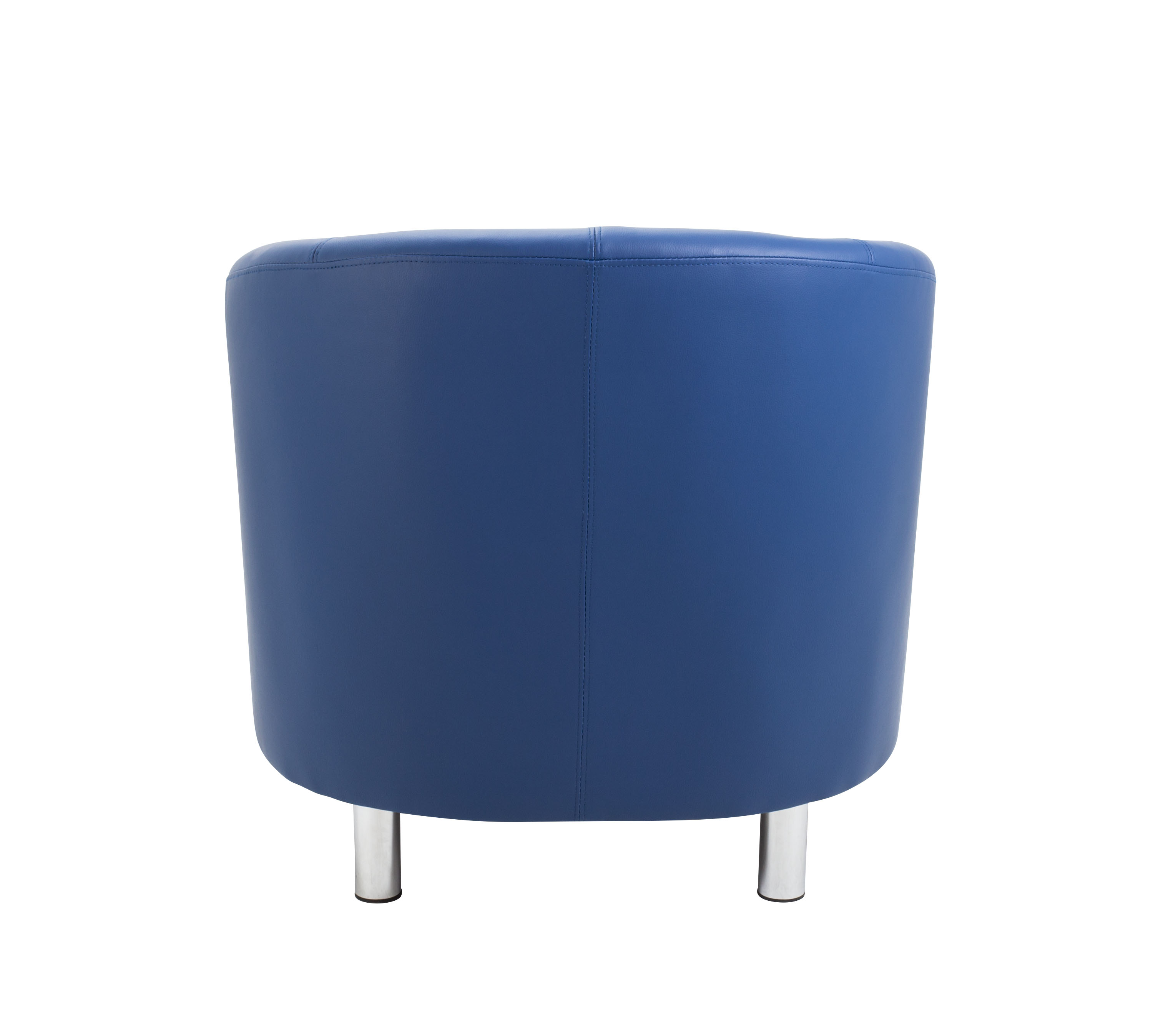 Tub Armchair with Metal Feet | Dark Blue PU thumbnail 5