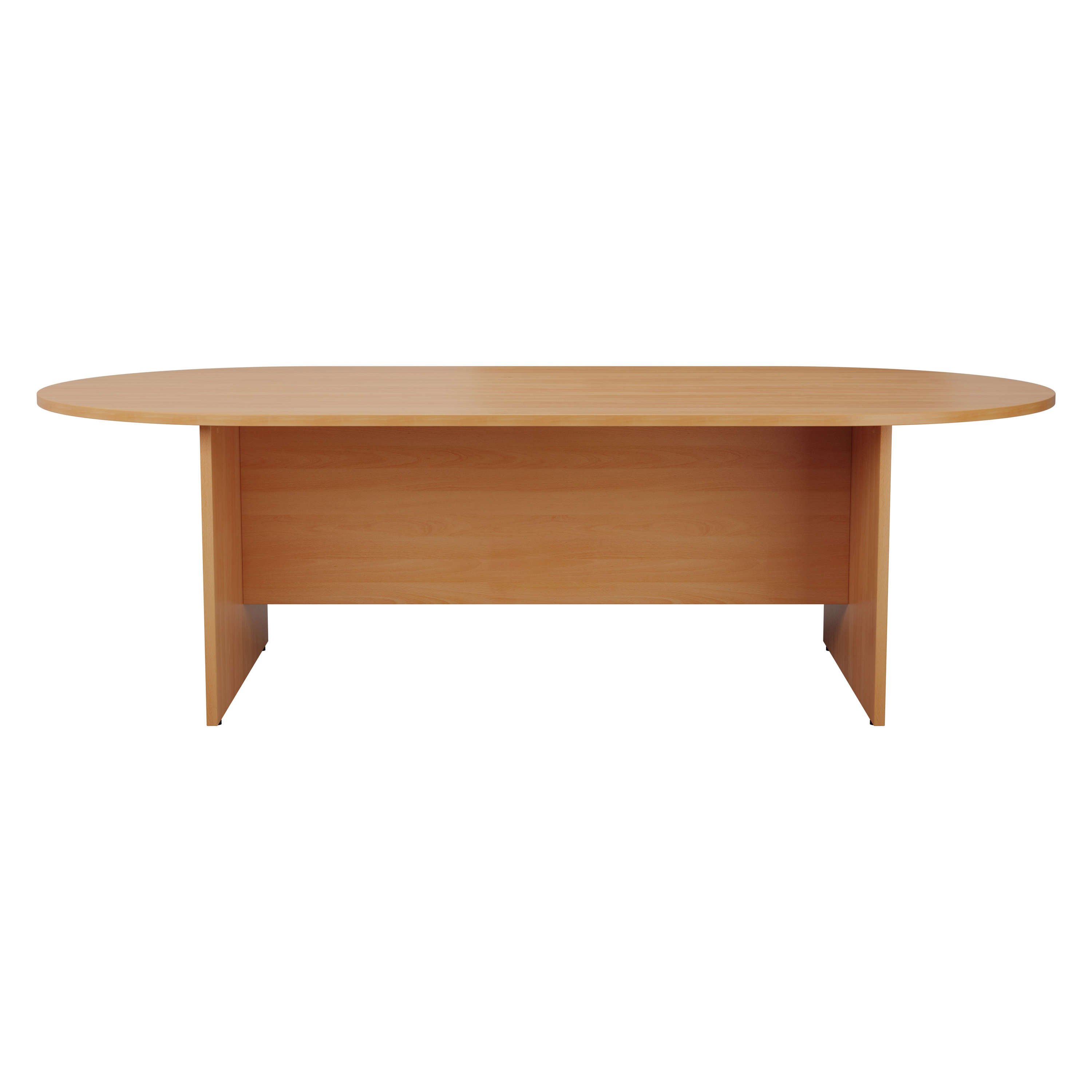 D-End Meeting Table (FSC) | 2400mm | Beech thumbnail 2