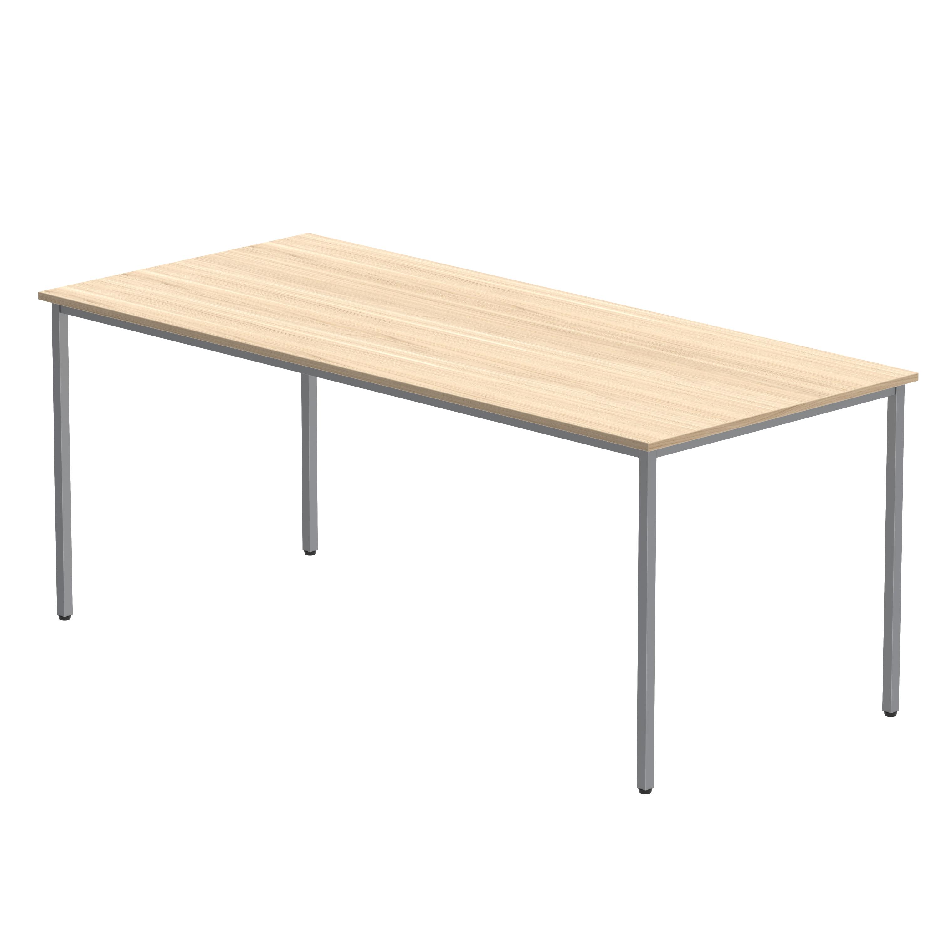 Office Rectangular Multi-Use Table (FSC) | 1800X800 | Canadian Oak/Silver