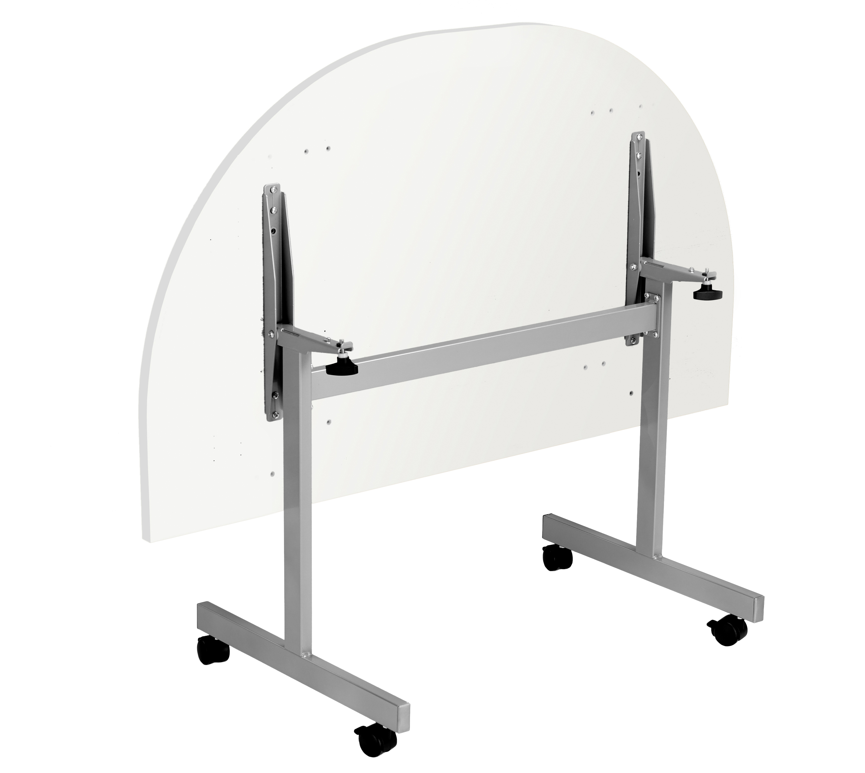 One Eighty D-End Tilting Table (FSC) | 1400 X 700 | White/Silver thumbnail 4