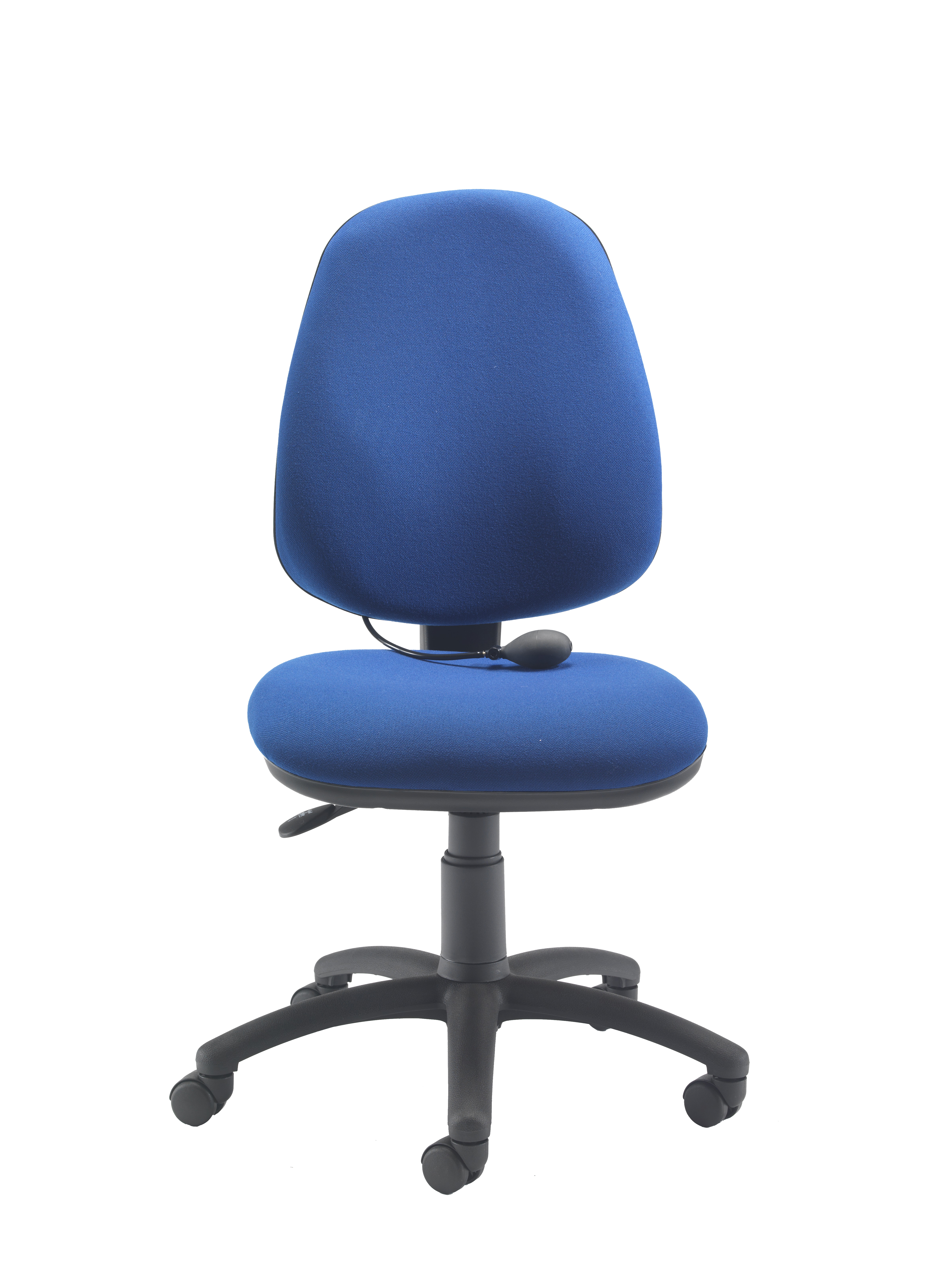 Calypso Ergo 2 Lever Office Chair with Lumbar Pump | No Arms | Royal Blue thumbnail 2