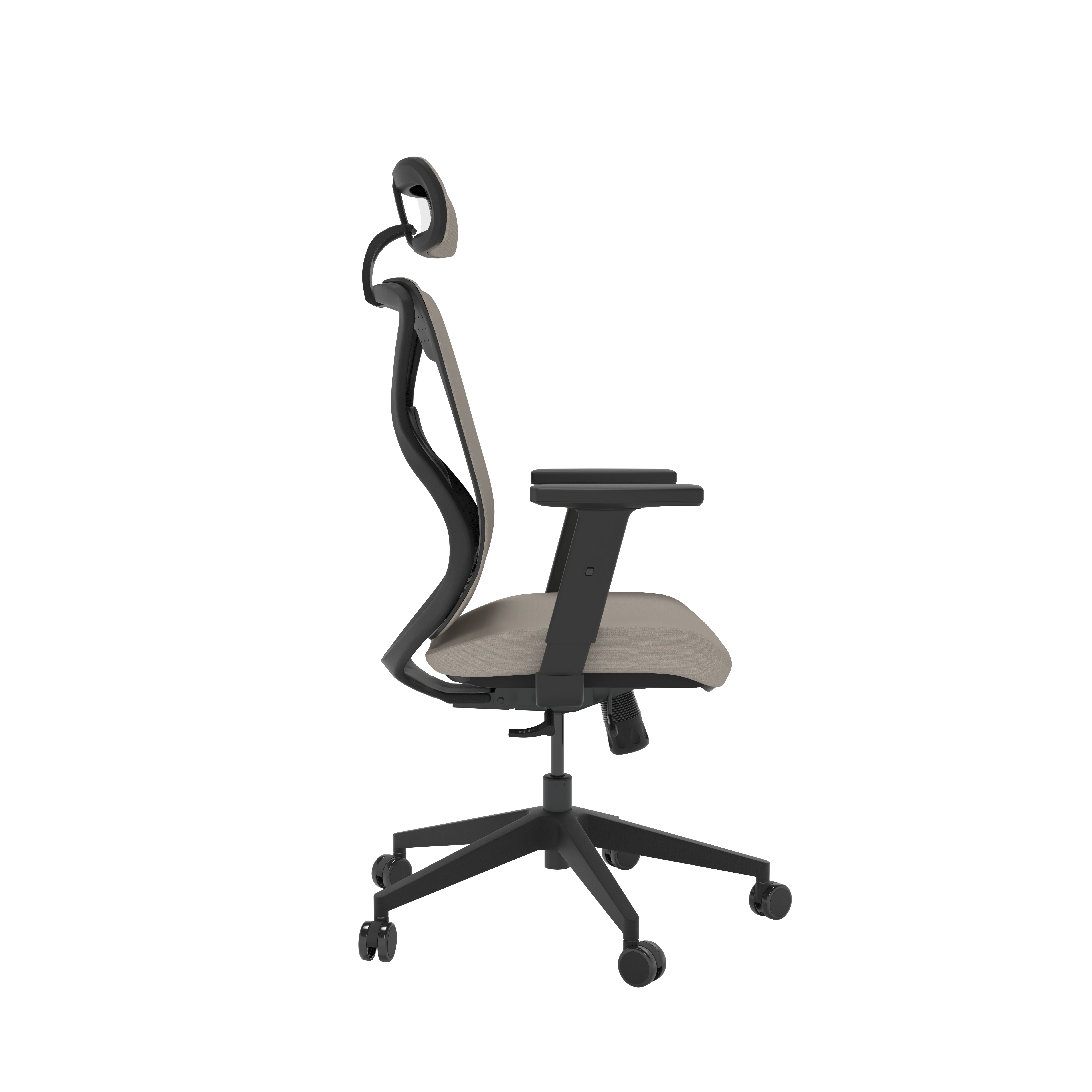 Maldini High Back Office Chair | Beige/Black thumbnail 3