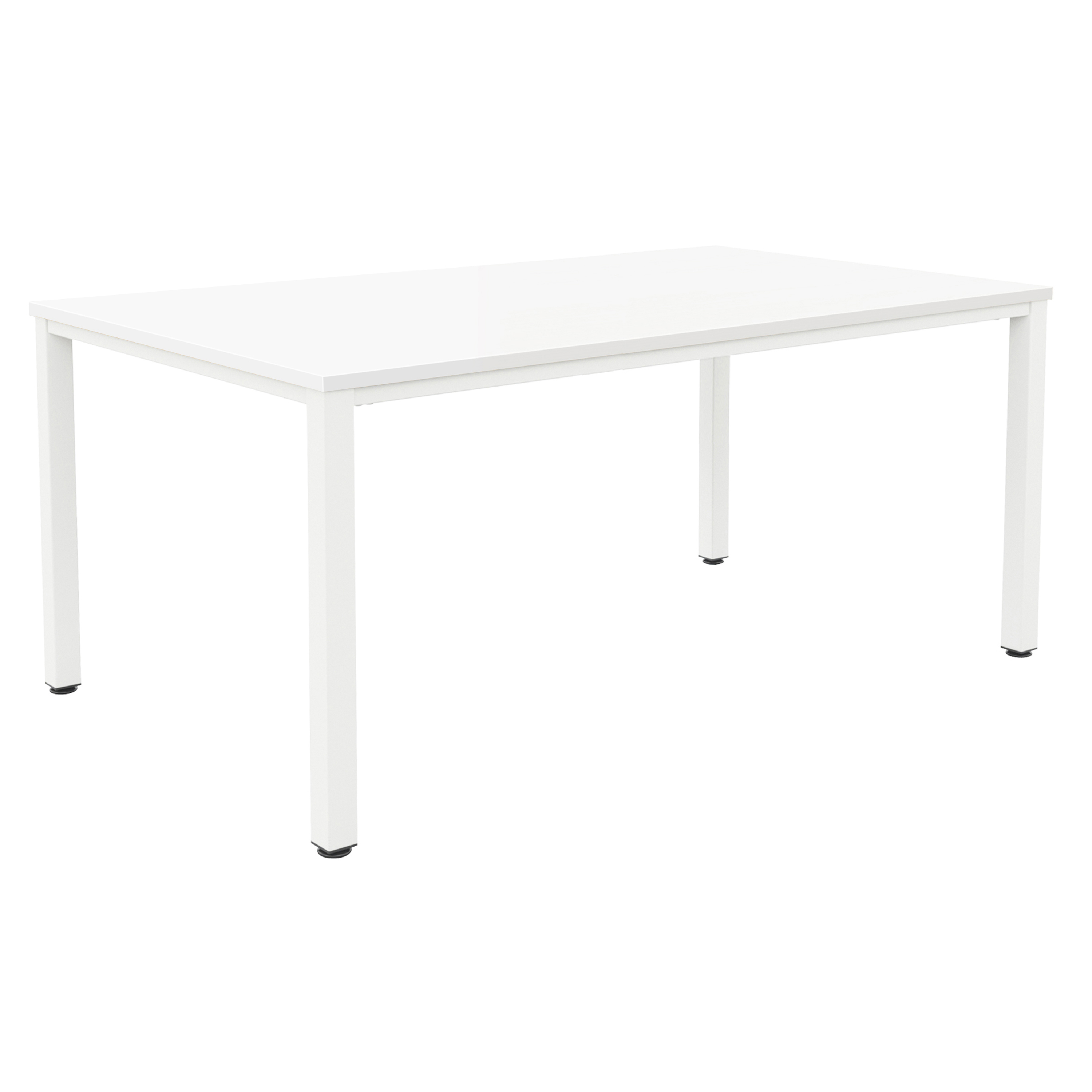 Fraction Infinity Rectangular Meeting Table (FSC) | 2400 X 1200 | White/White