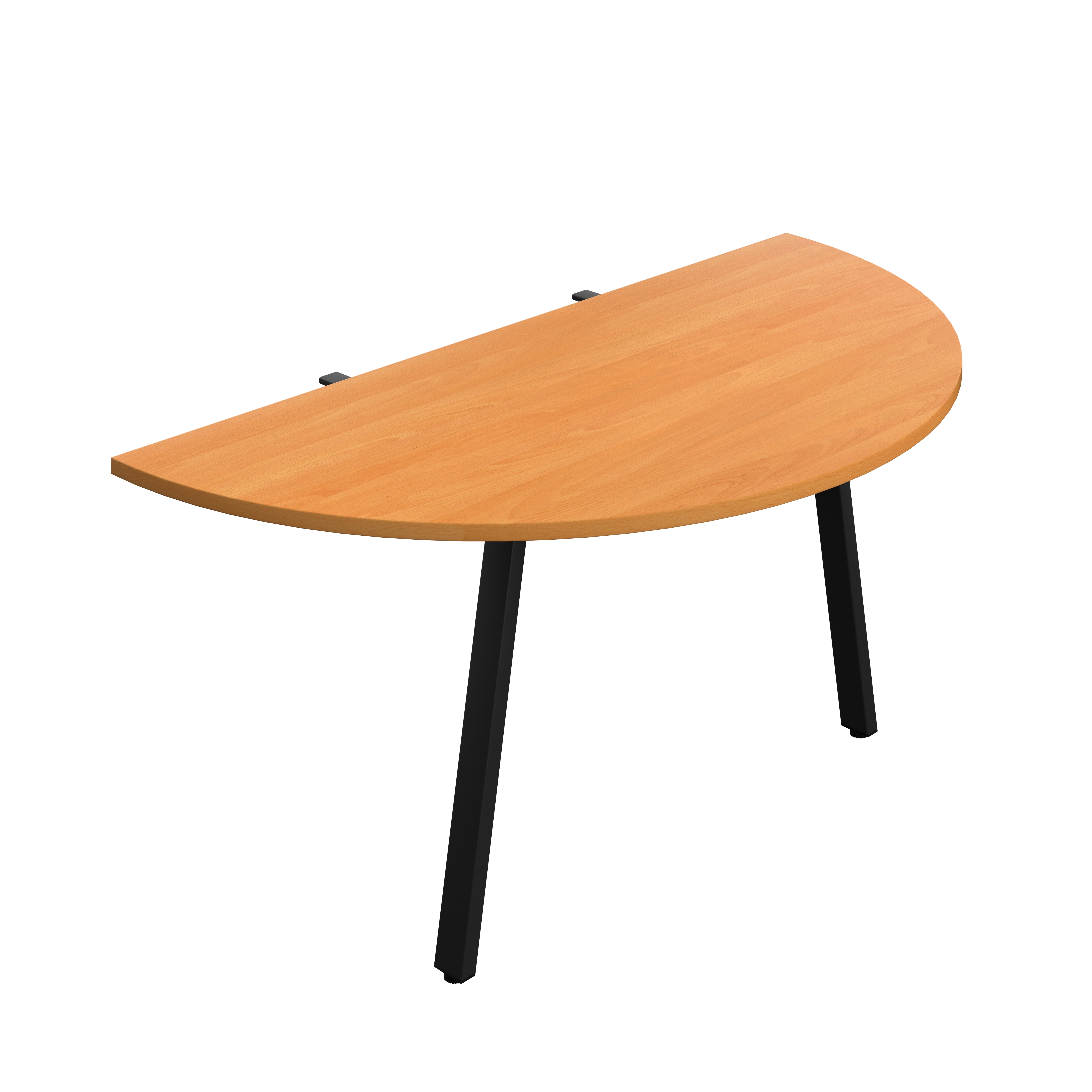Synergy Screen Depth D-End Single Person Bench : A-Frame Leg : 1600 | 800 | Beech/Black