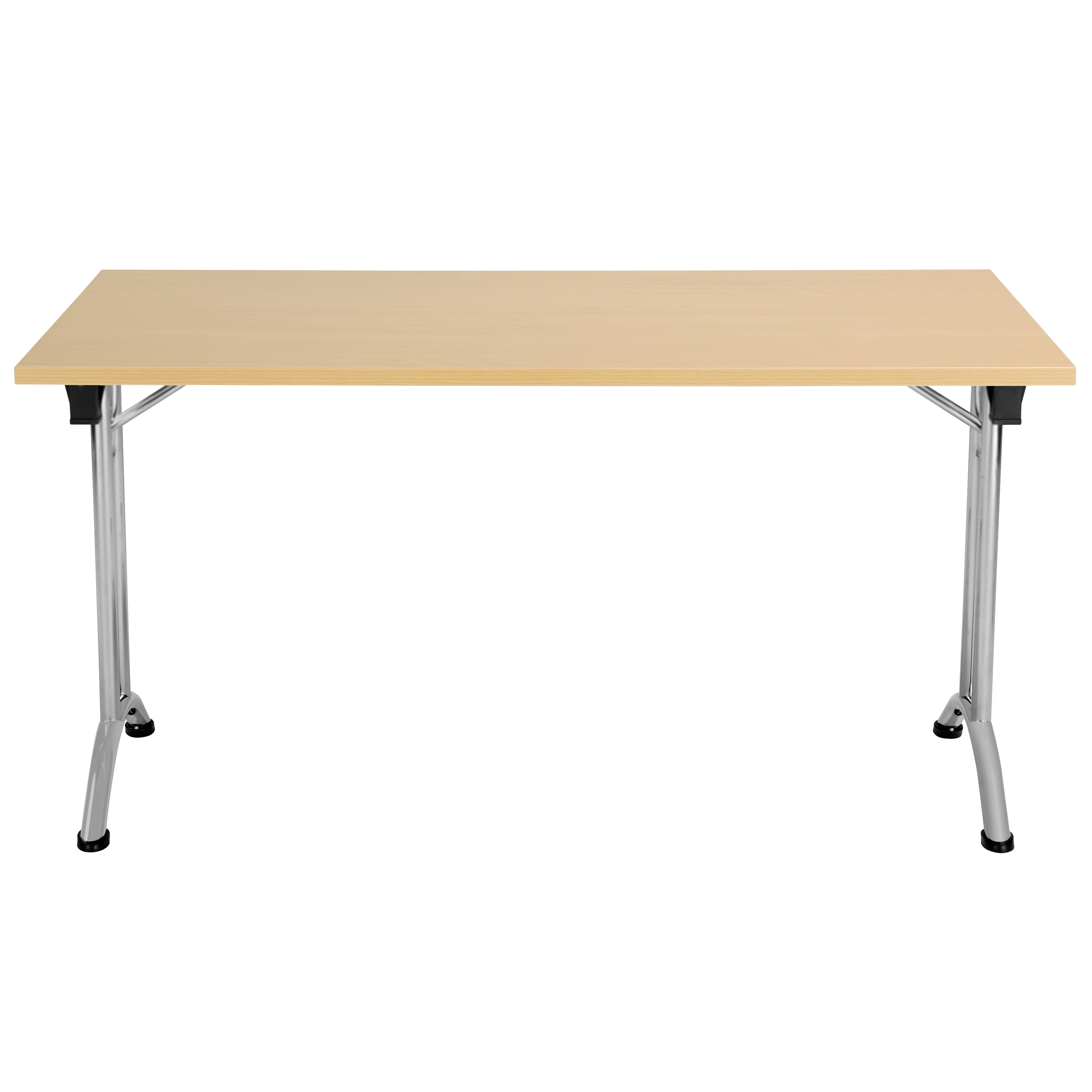 One Union Rectangular Folding Table (FSC) | 1400 X 700 | Nova Oak/Silver thumbnail 2