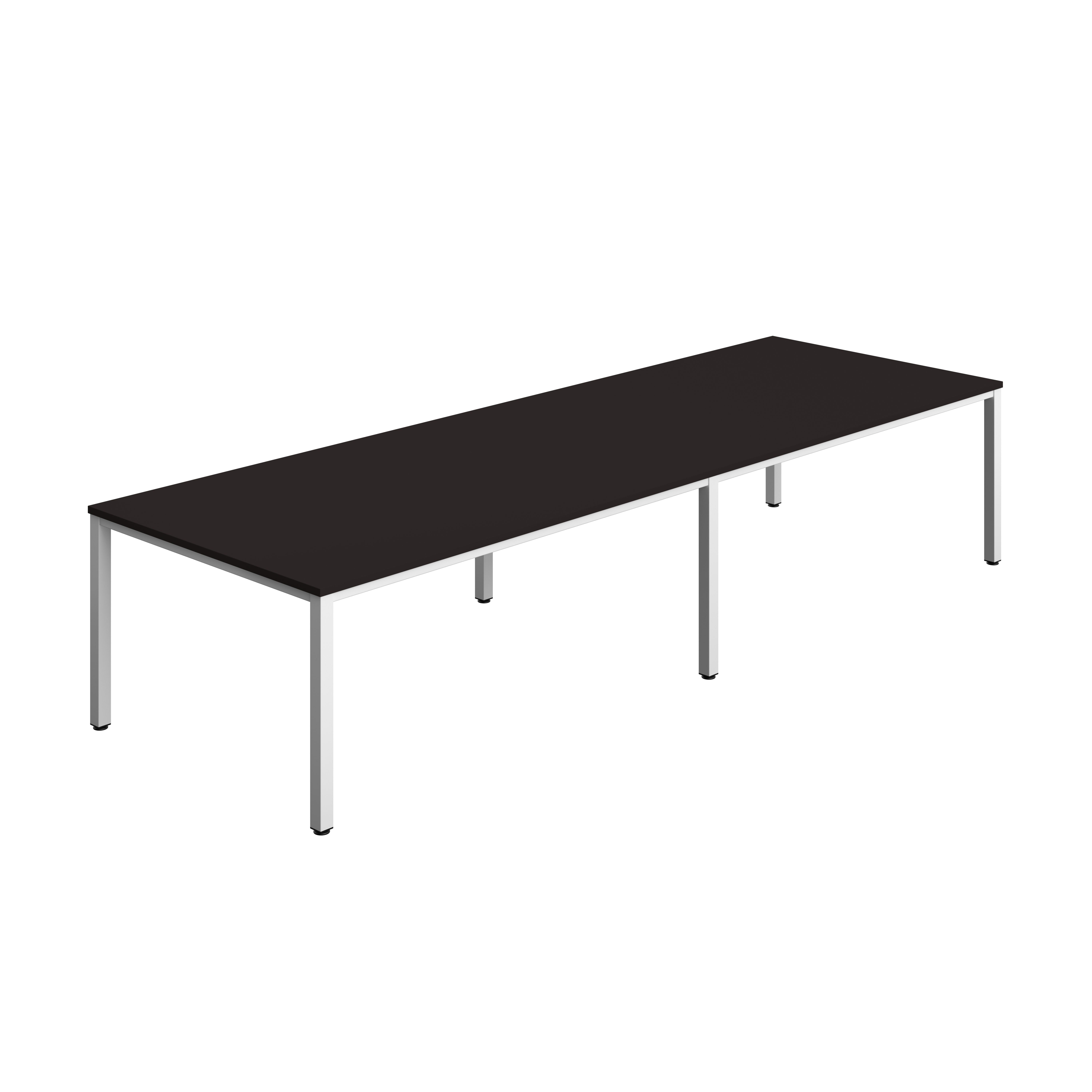 Fraction Infinity Rectangular Meeting Table (FSC) | 3600 X 1200 | Anthracite/White