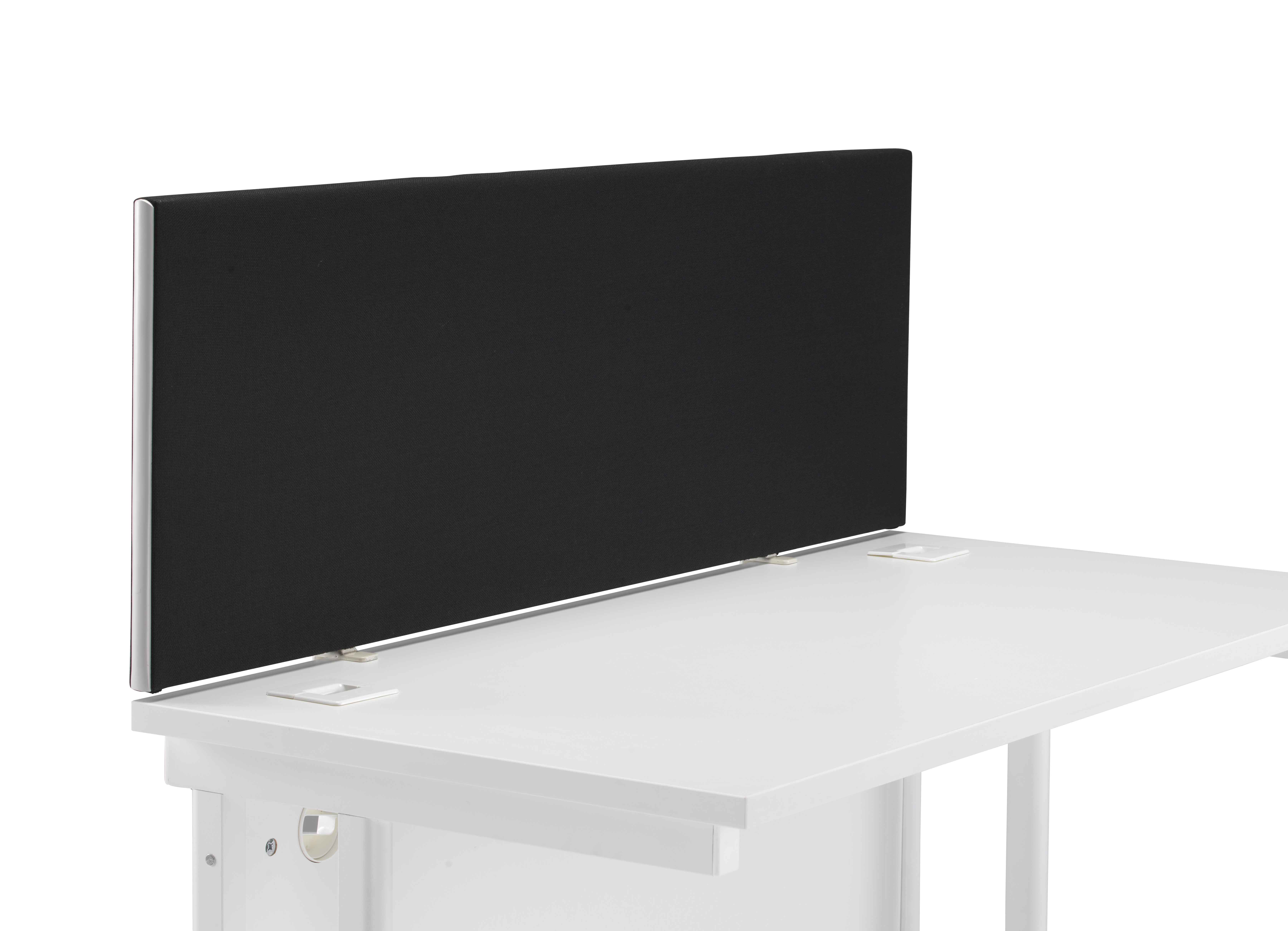 Straight+Upholstered+Desktop+Screen+1400mm+Black