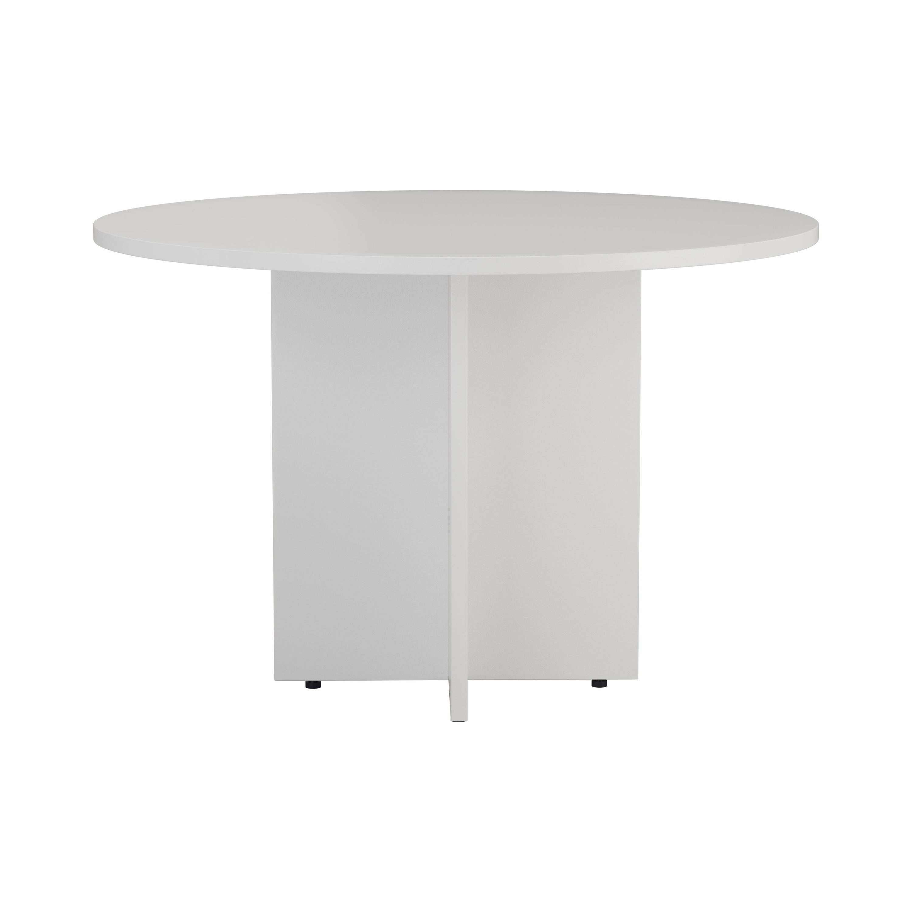Round Meeting Table (FSC) | 1100mm | White thumbnail 3