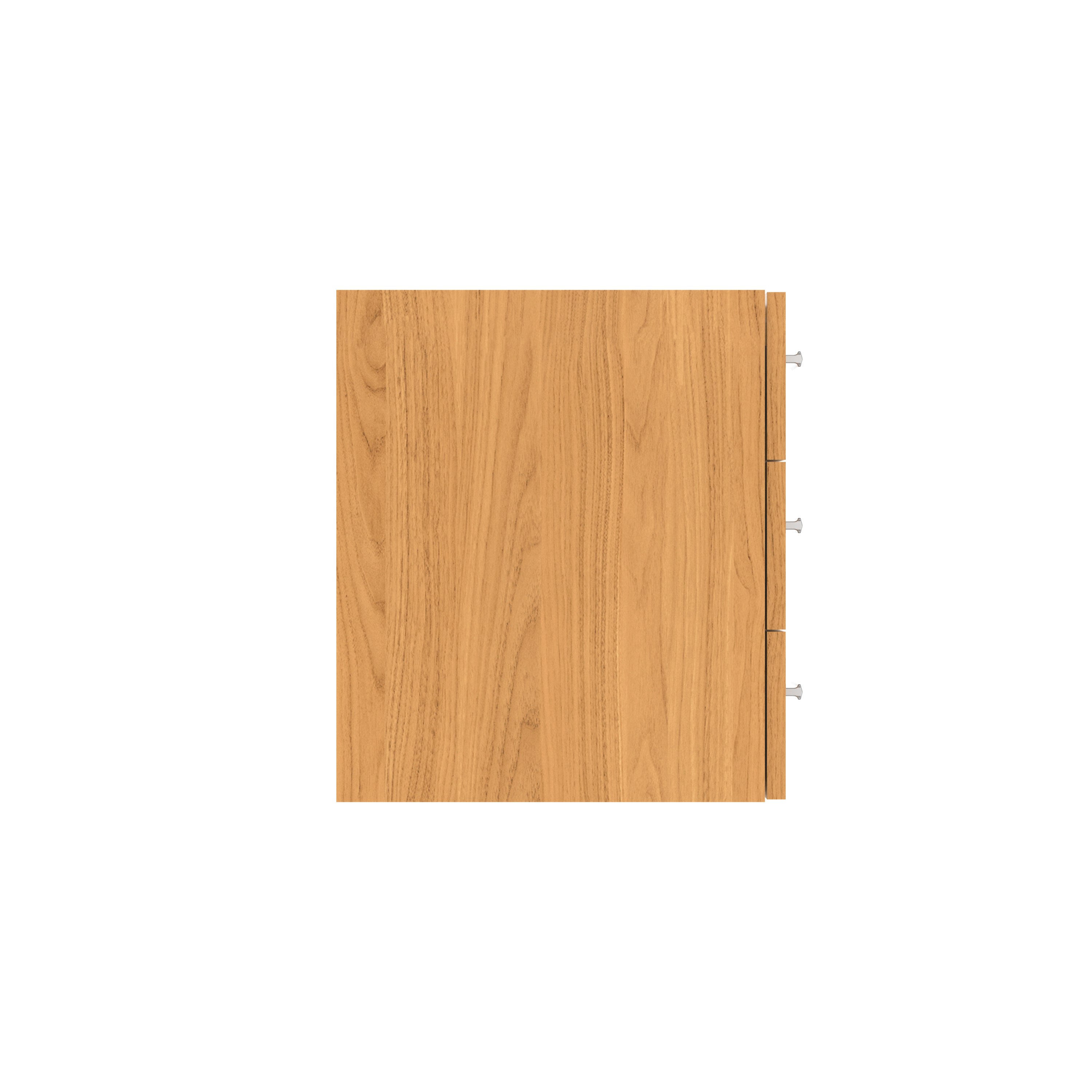Fixed Under Desk Office Storage Unit (FSC) | 3 Drawers | 800 Deep | Norwegian Beech thumbnail 3