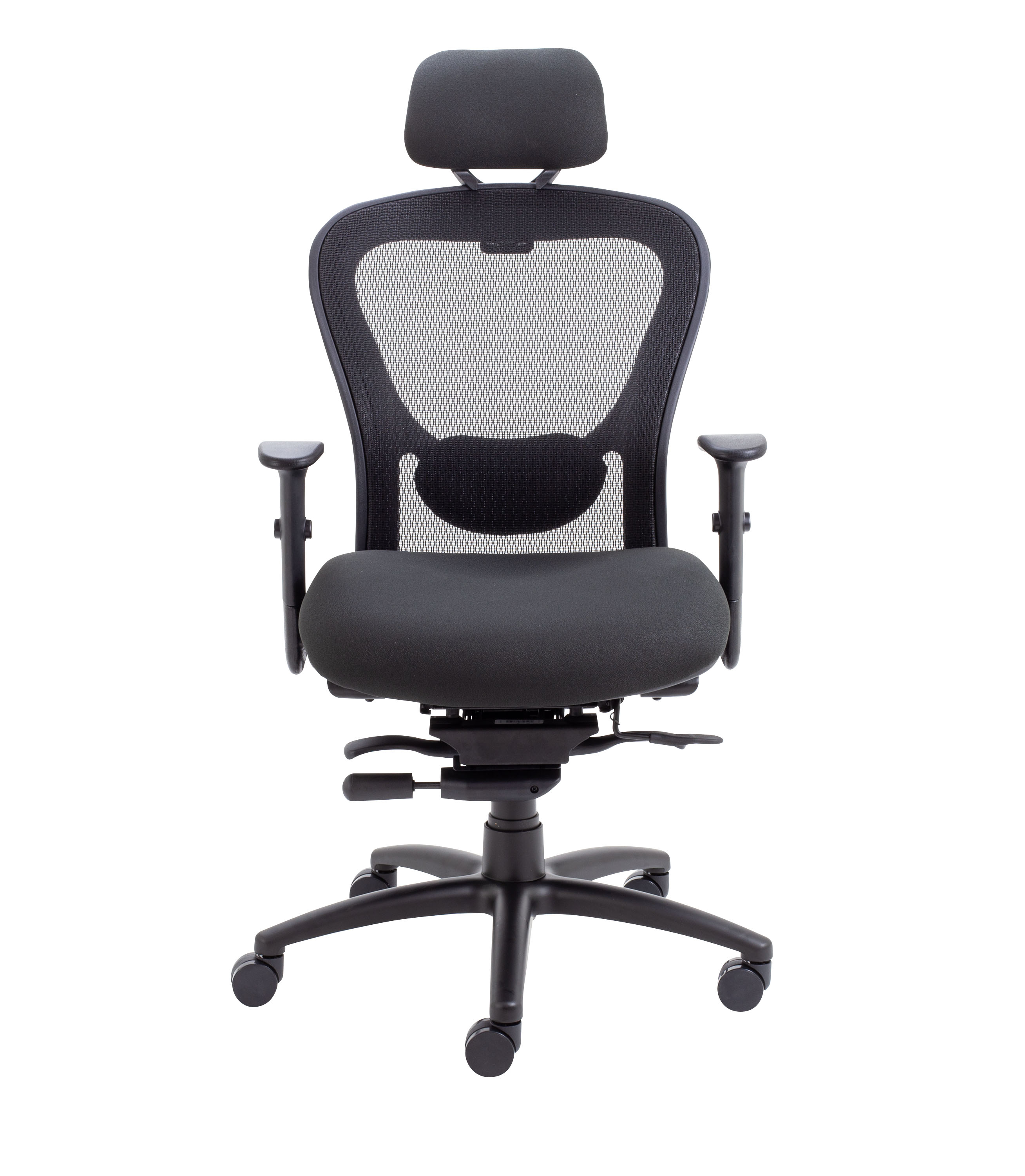 Strata High-Back Task Chair with Seat Slide | Black thumbnail 2