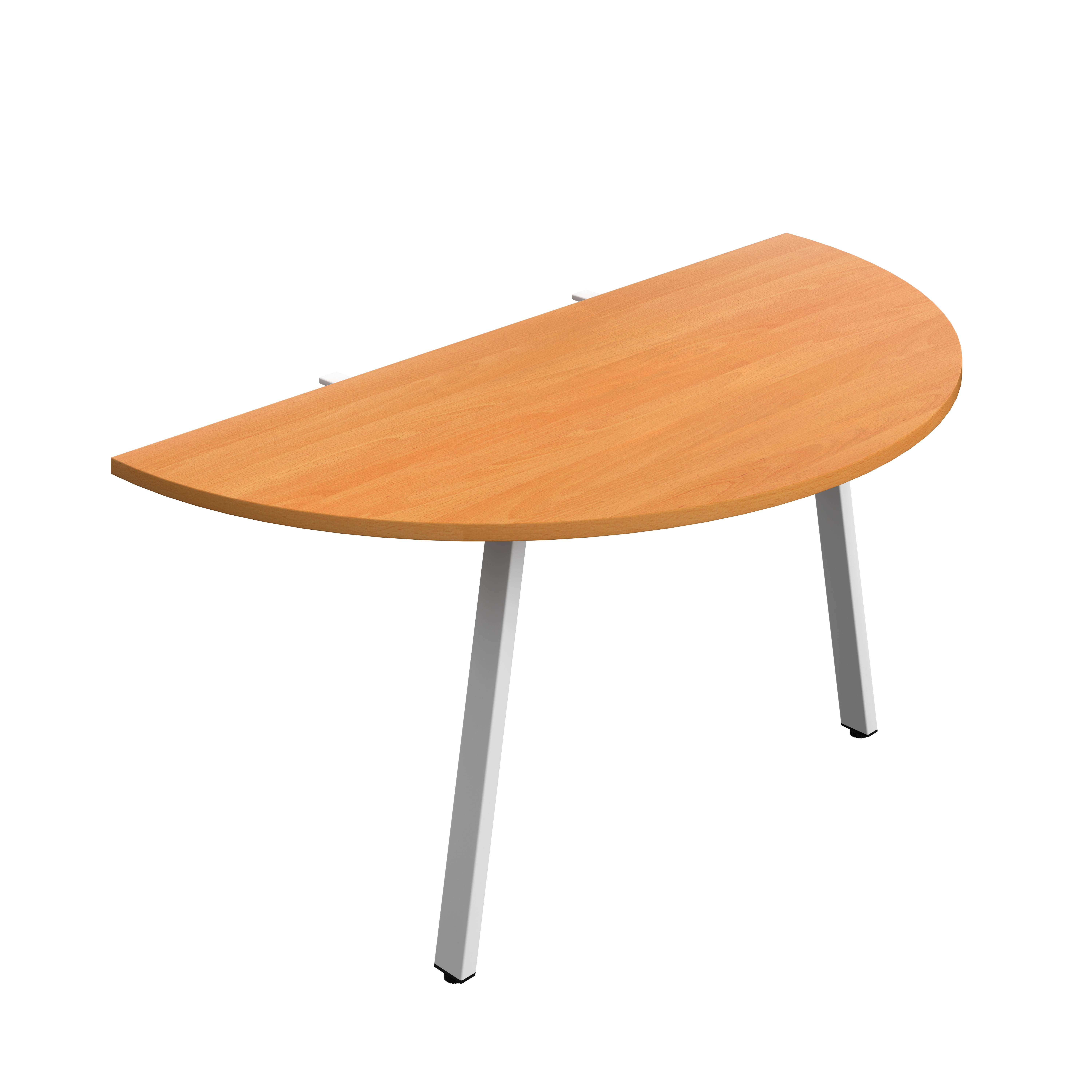 Synergy Screen Depth D-End Single Person Bench : A-Frame Leg : 1600 | 800 | Beech/White