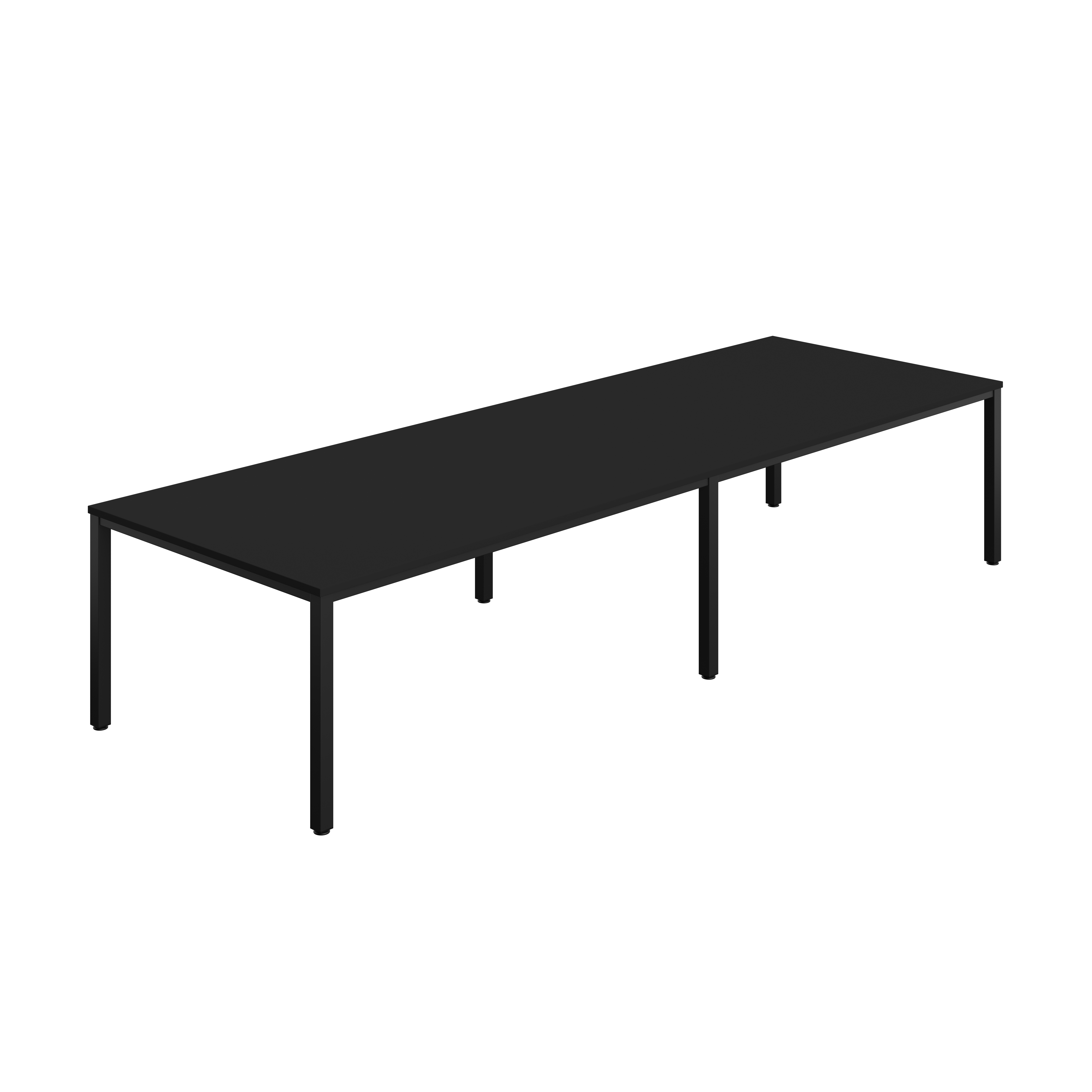 Fraction Infinity Rectangular Meeting Table (FSC) | 3600 X 1200 | Black/Black