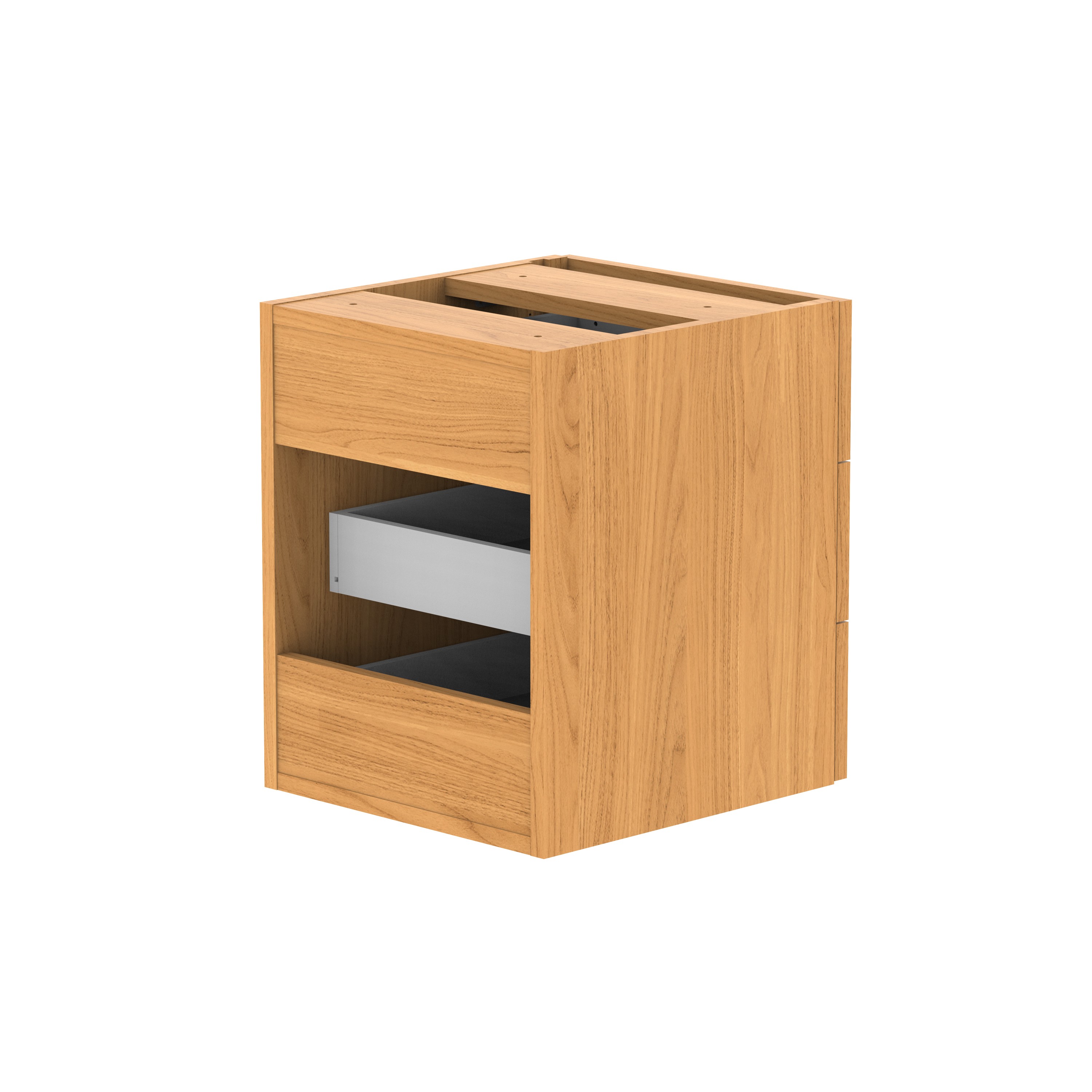 Fixed Under Desk Office Storage Unit (FSC) | 3 Drawers | 800 Deep | Norwegian Beech thumbnail 5
