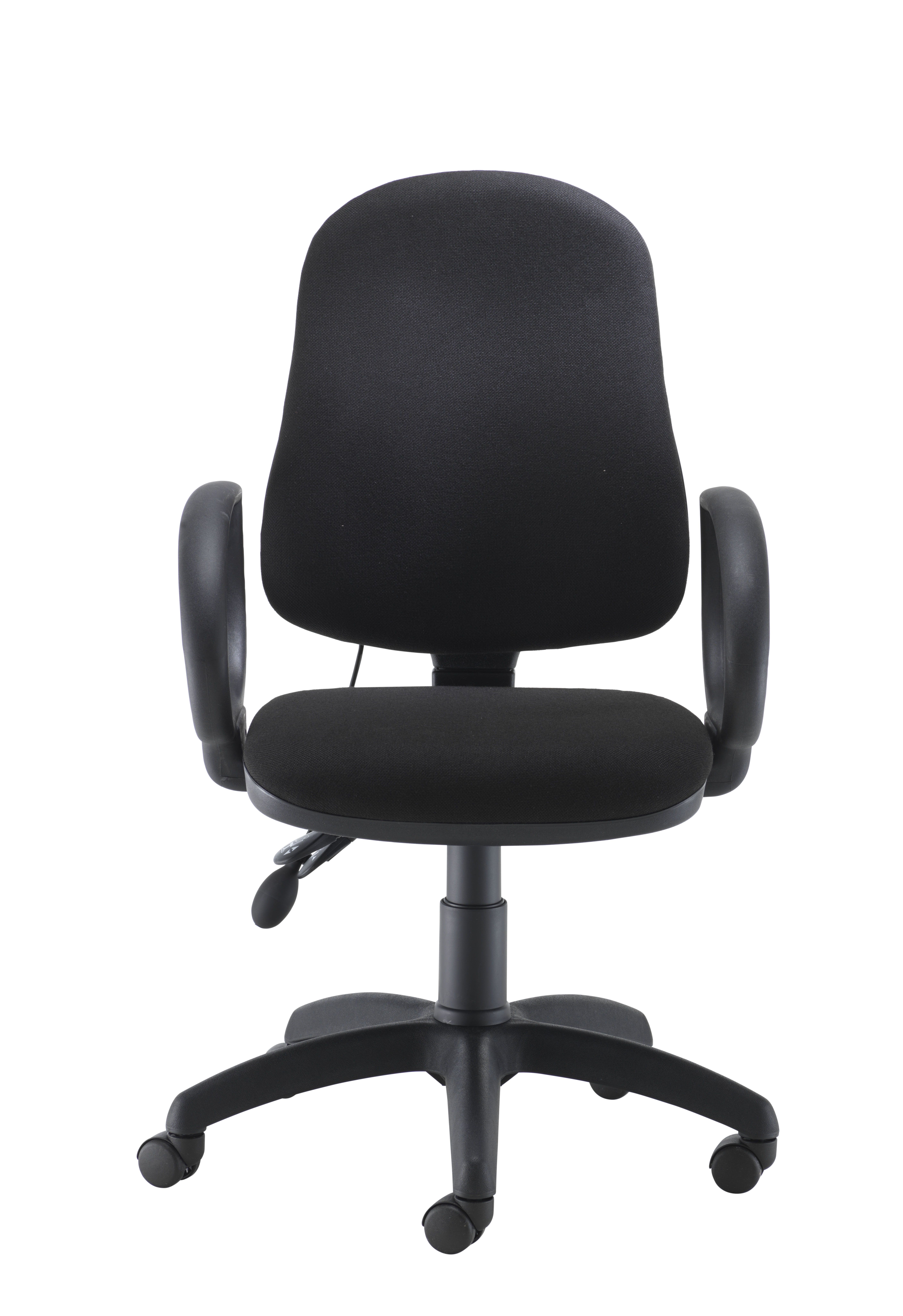 Calypso Ergo 2 Lever Office Chair with Lumbar Pump | Fixed Arms | Black thumbnail 2