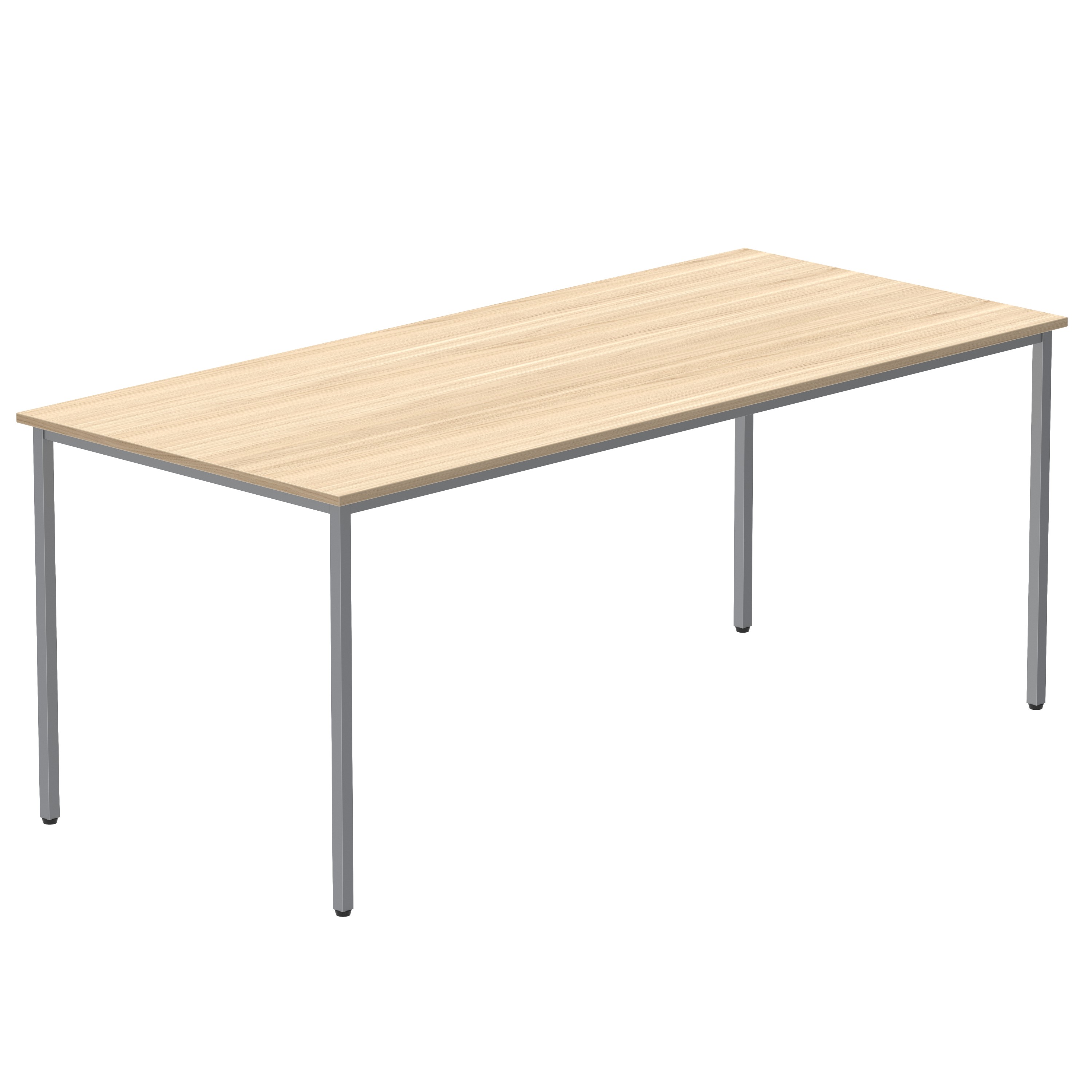 Office Rectangular Multi-Use Table (FSC) | 1800X800 | Canadian Oak/Silver thumbnail 6