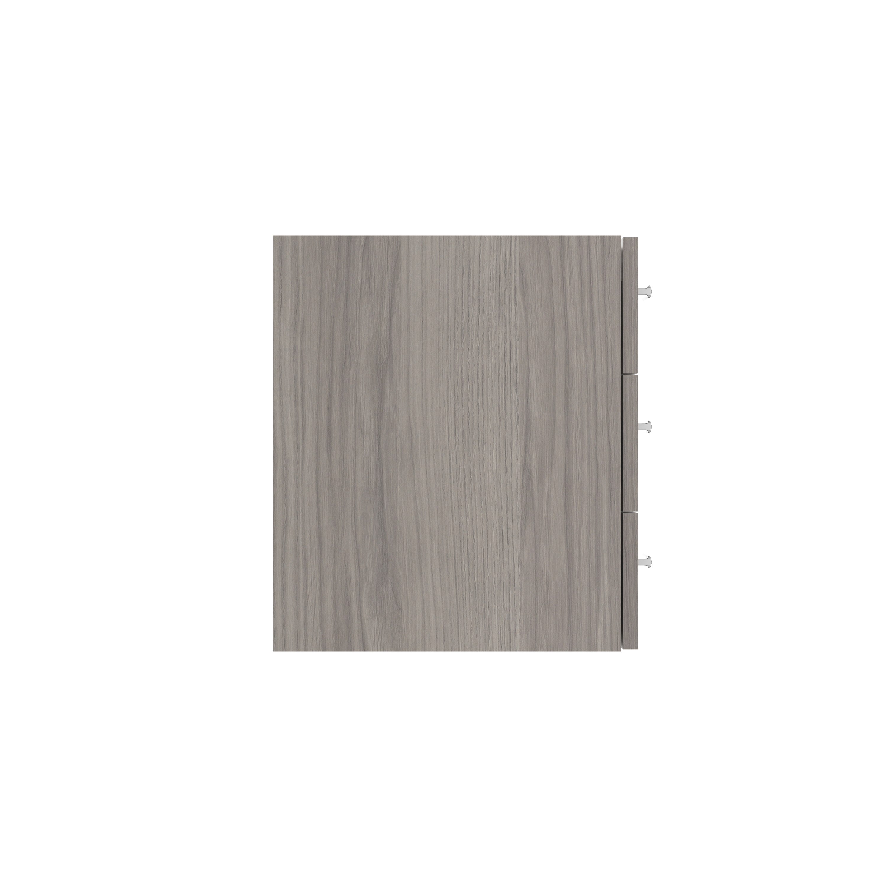 Fixed Under Desk Office Storage Unit (FSC) | 3 Drawers | 800 Deep | Alaskan Grey Oak thumbnail 3