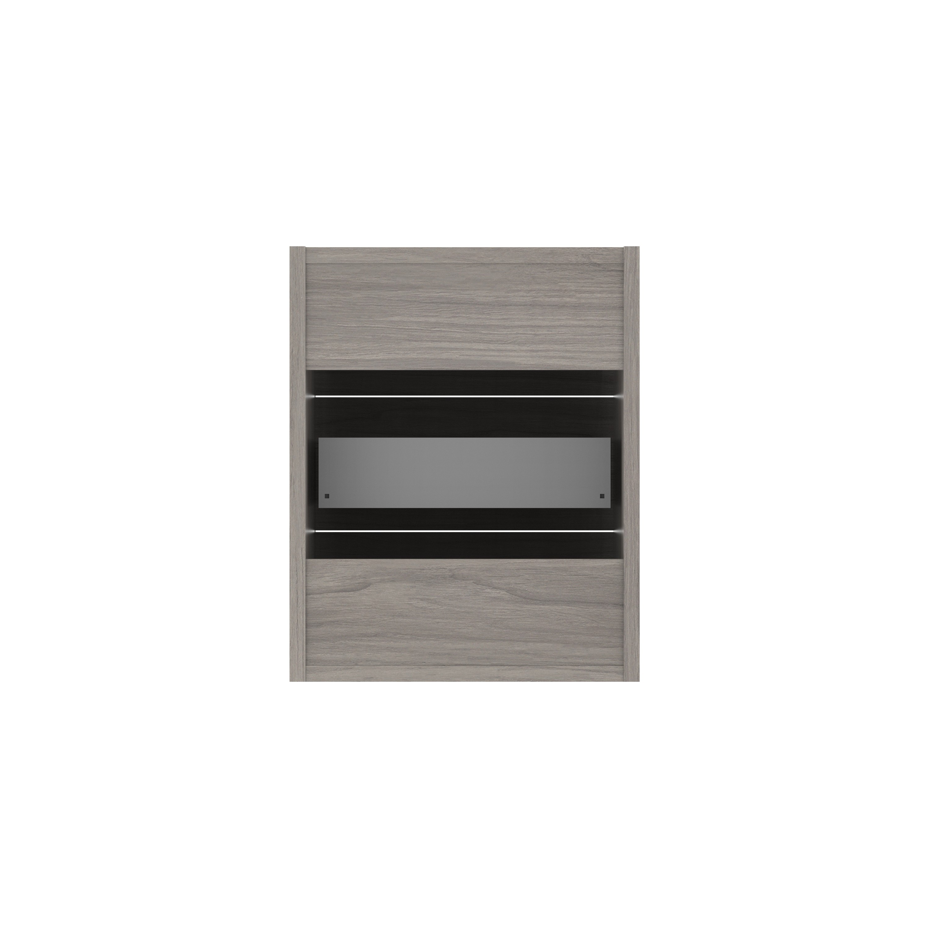 Fixed Under Desk Office Storage Unit (FSC) | 3 Drawers | 800 Deep | Alaskan Grey Oak thumbnail 4