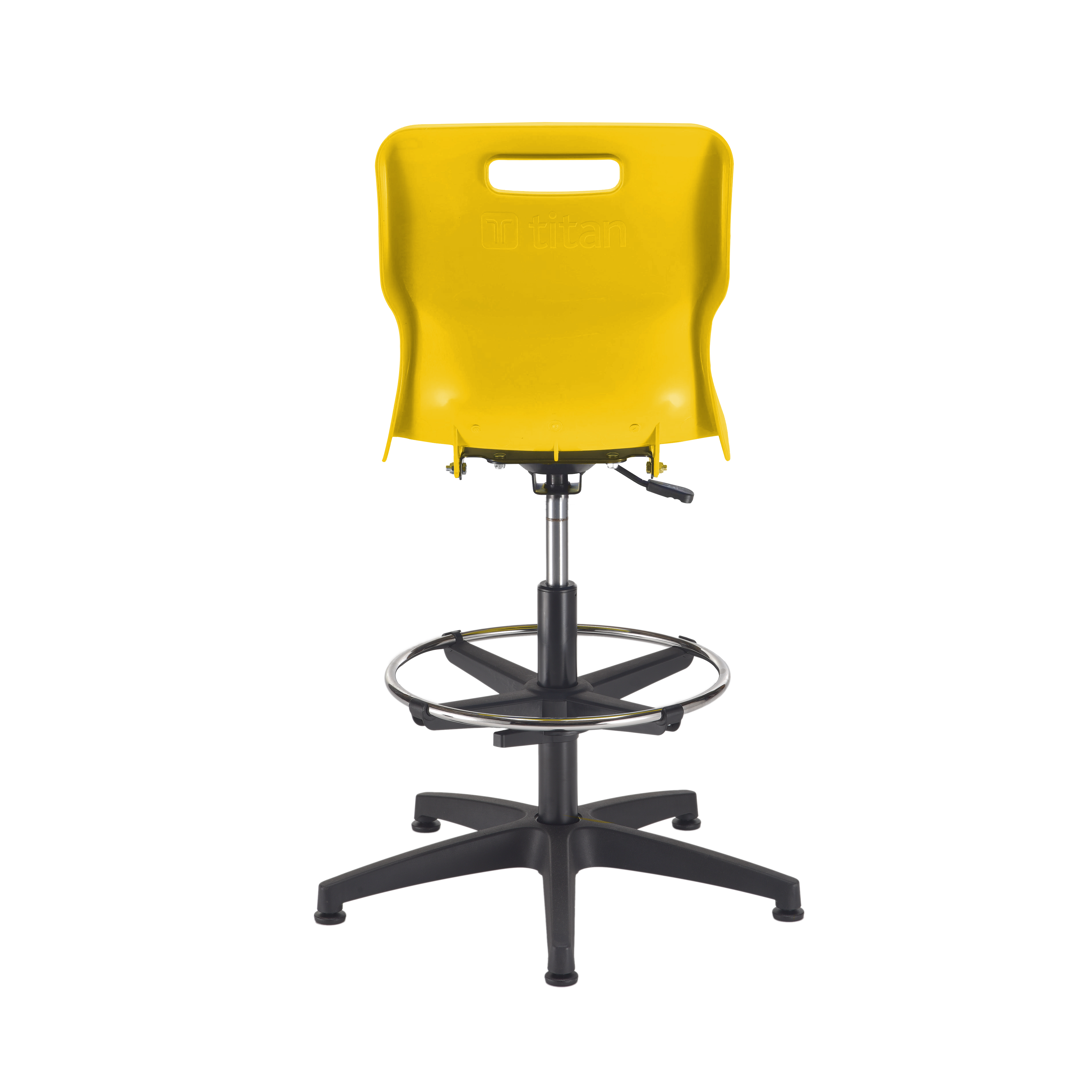 Titan Swivel Senior Chair with Plastic Base, Castors and D-Kit thumbnail 5