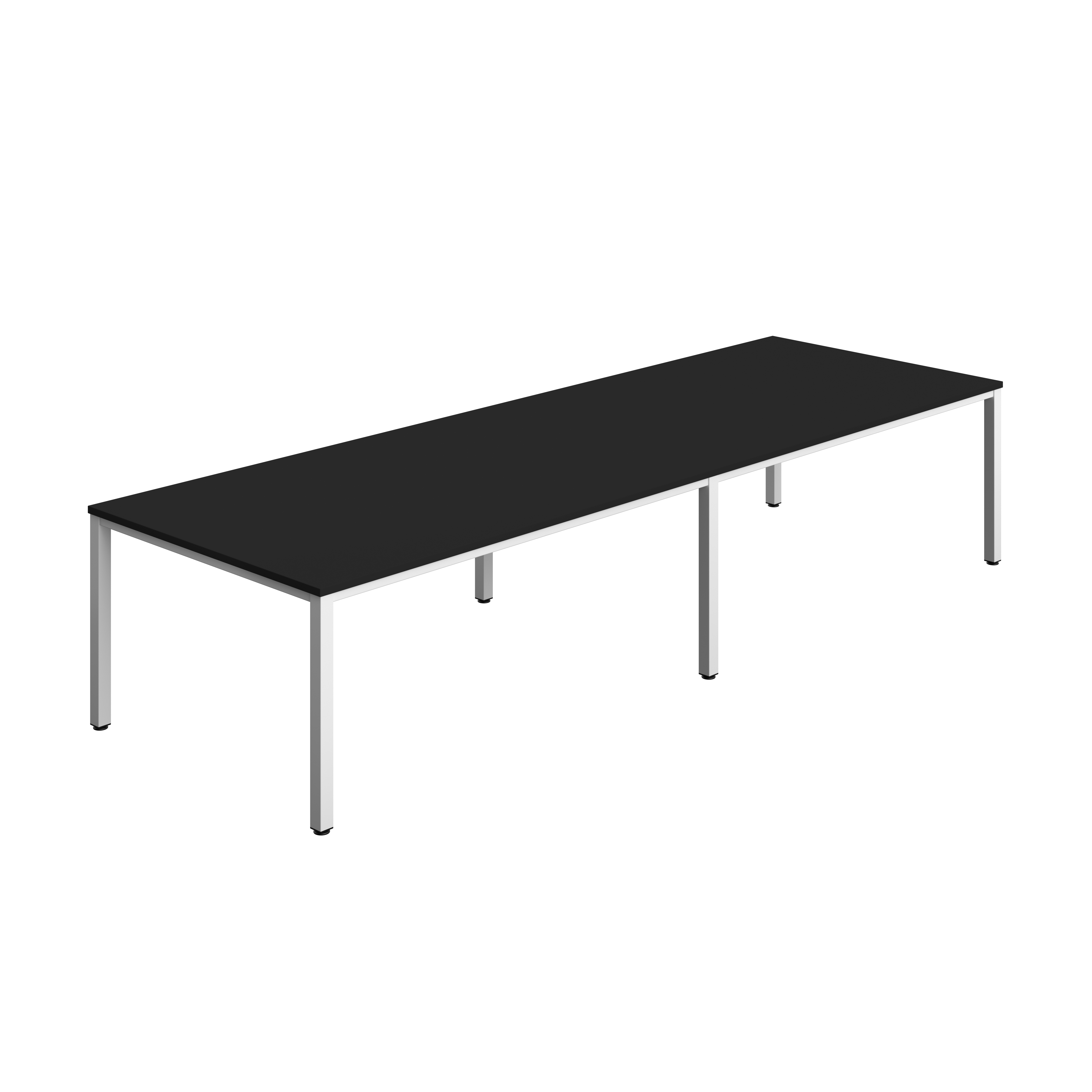 Fraction Infinity Rectangular Meeting Table (FSC) | 3600 X 1200 | Black/White
