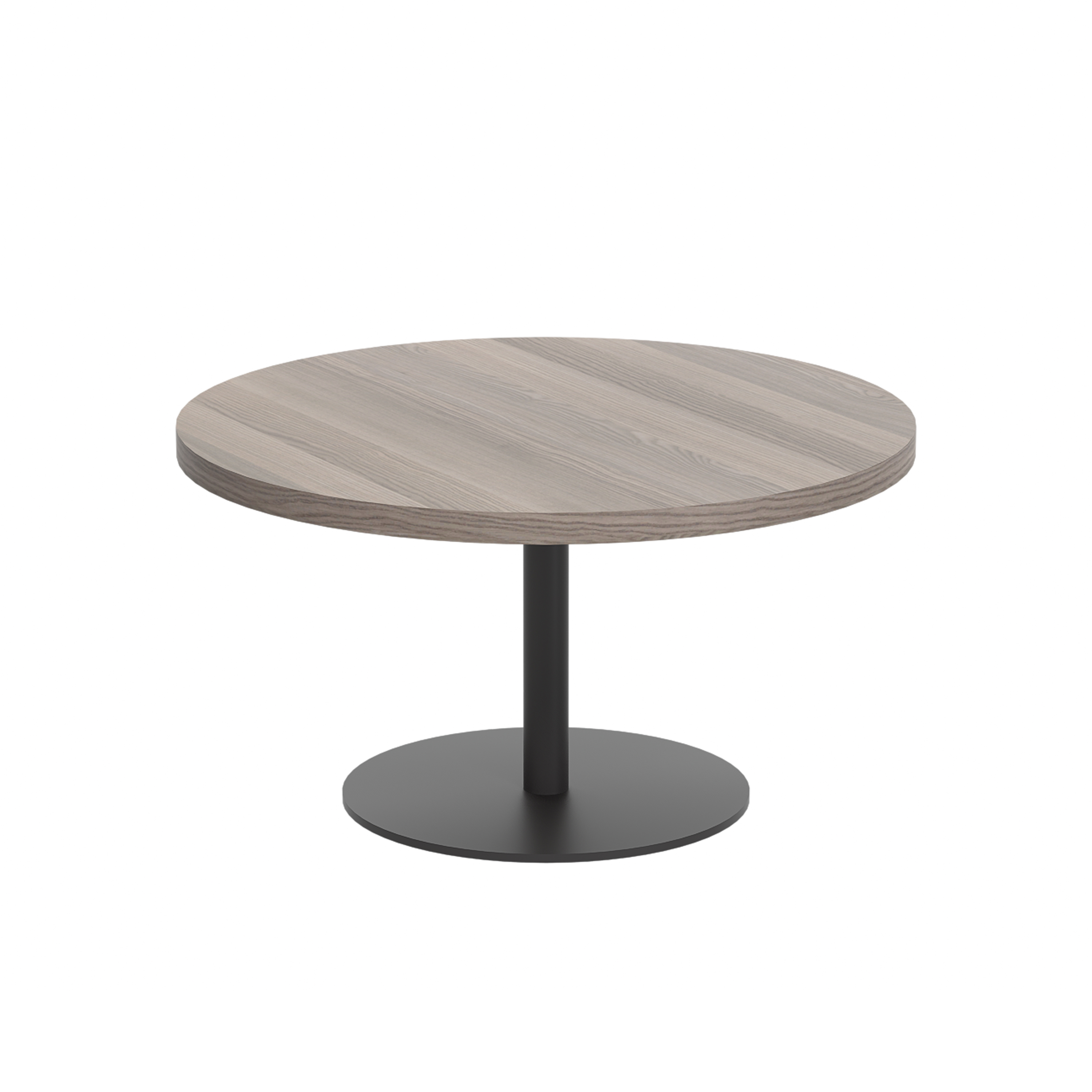 Contract Table Low (FSC) | 800mm | Grey Oak/Black