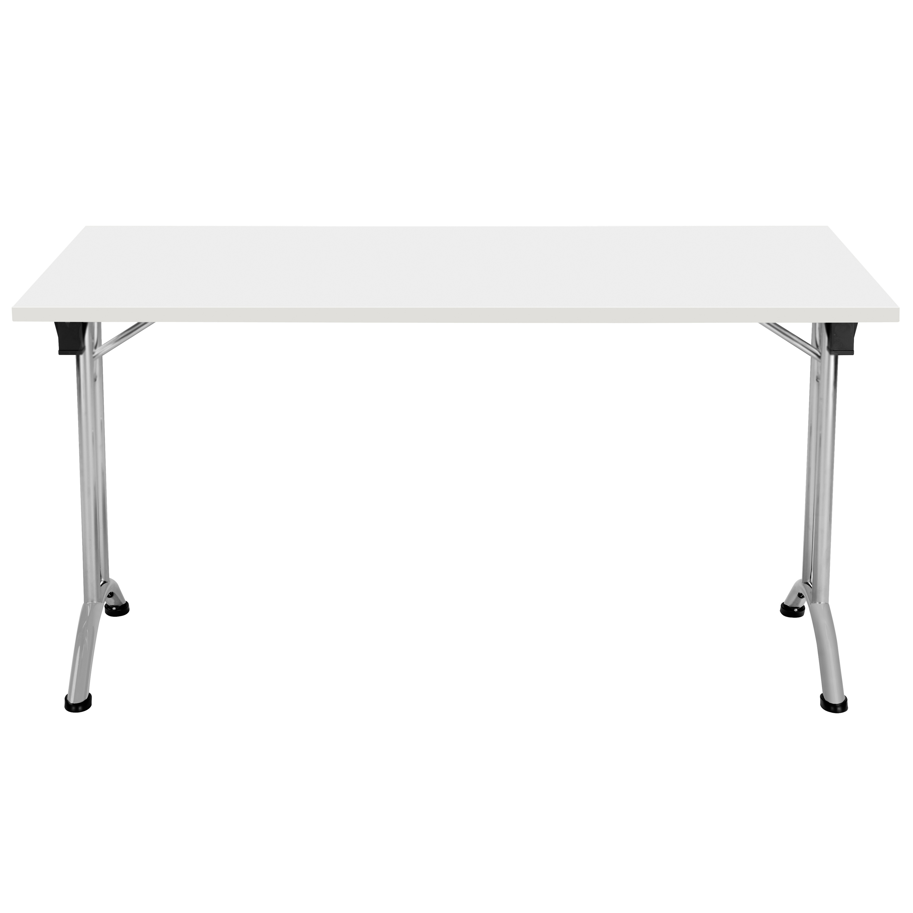 One Union Rectangular Folding Table (FSC) | 1400 X 700 | White/Silver thumbnail 2