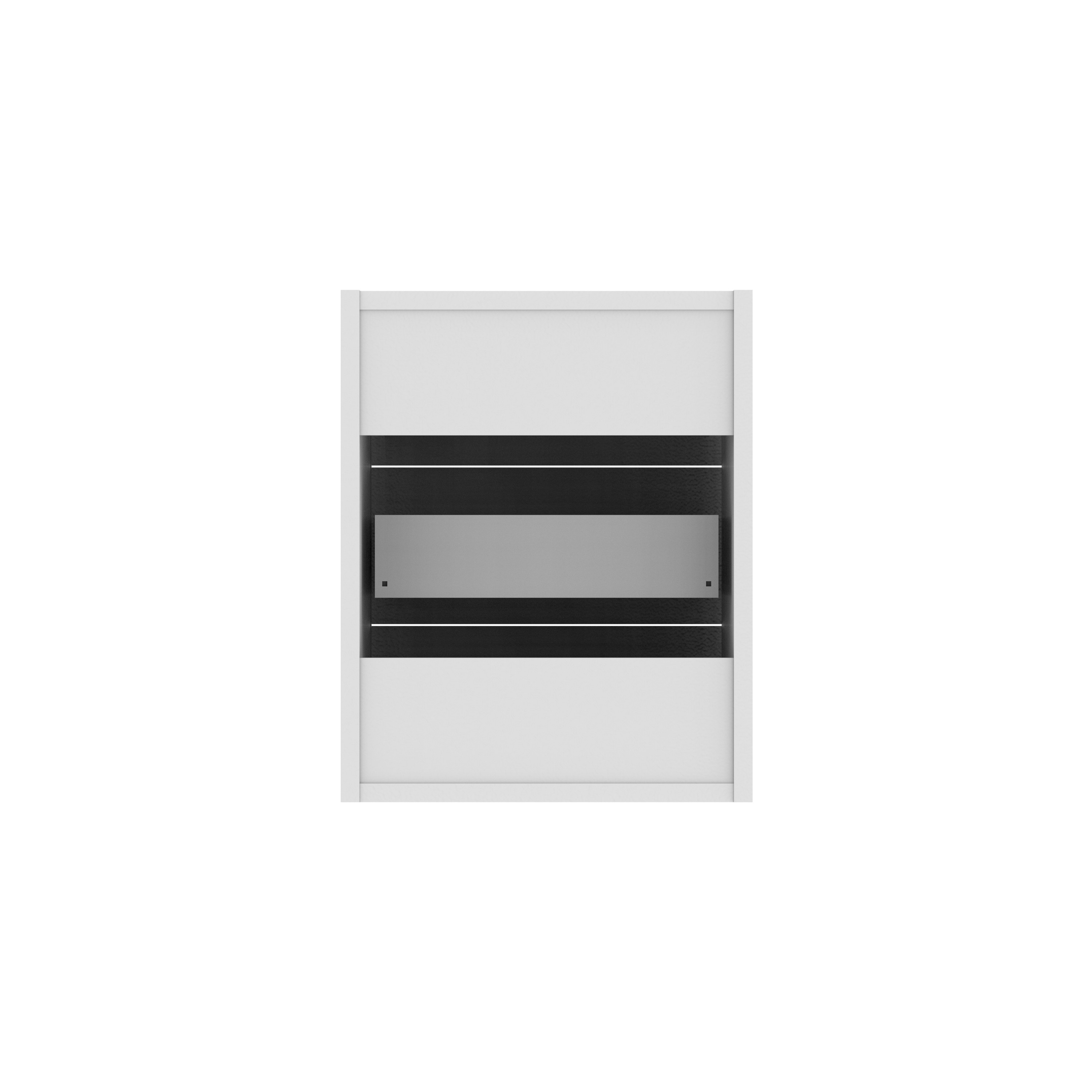 Fixed Under Desk Office Storage Unit (FSC) | 3 Drawers | 800 Deep | Arctic White thumbnail 4