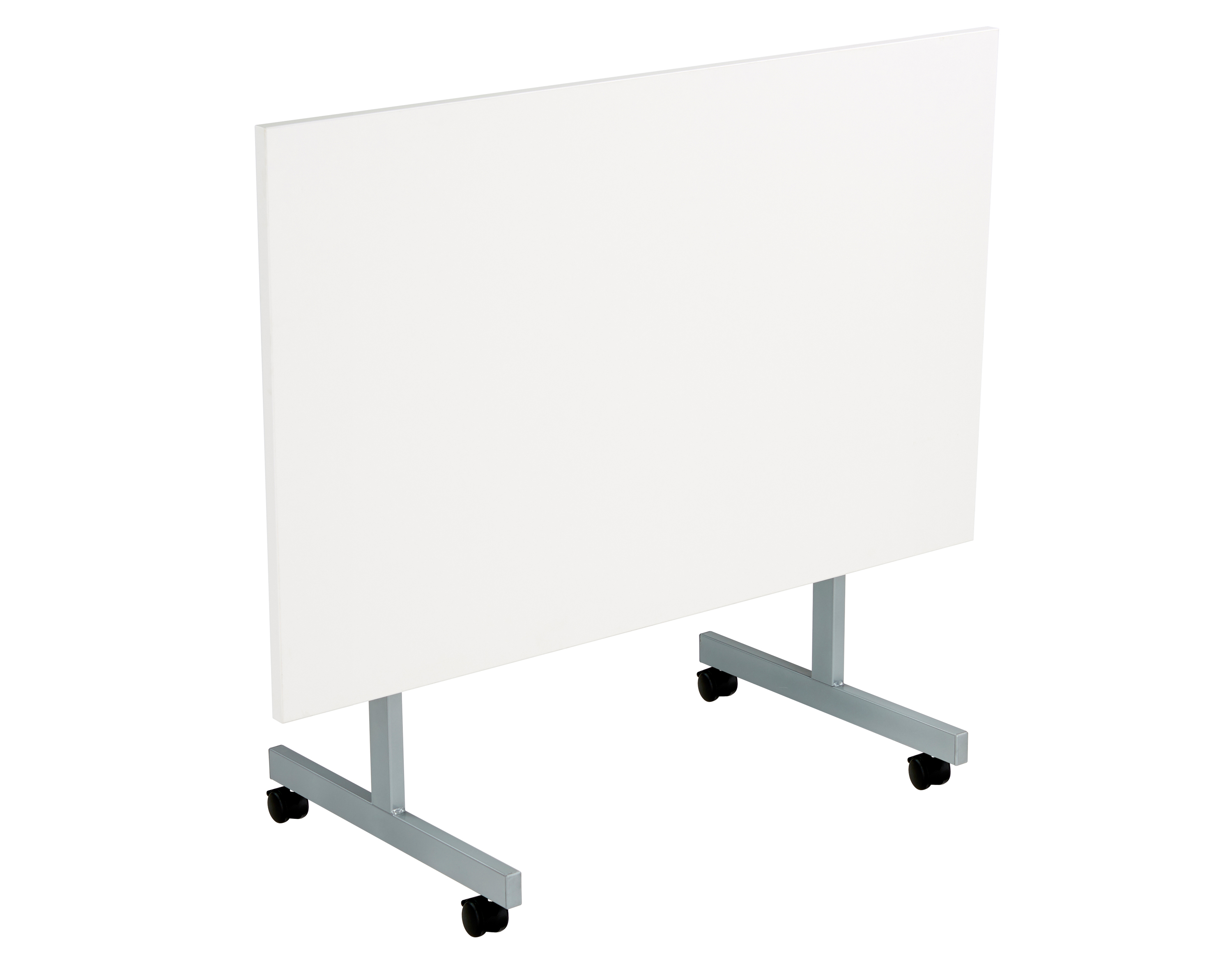 One Eighty Rectangular Tilting Table (FSC) | 1200 X 800 | White/Silver thumbnail 2