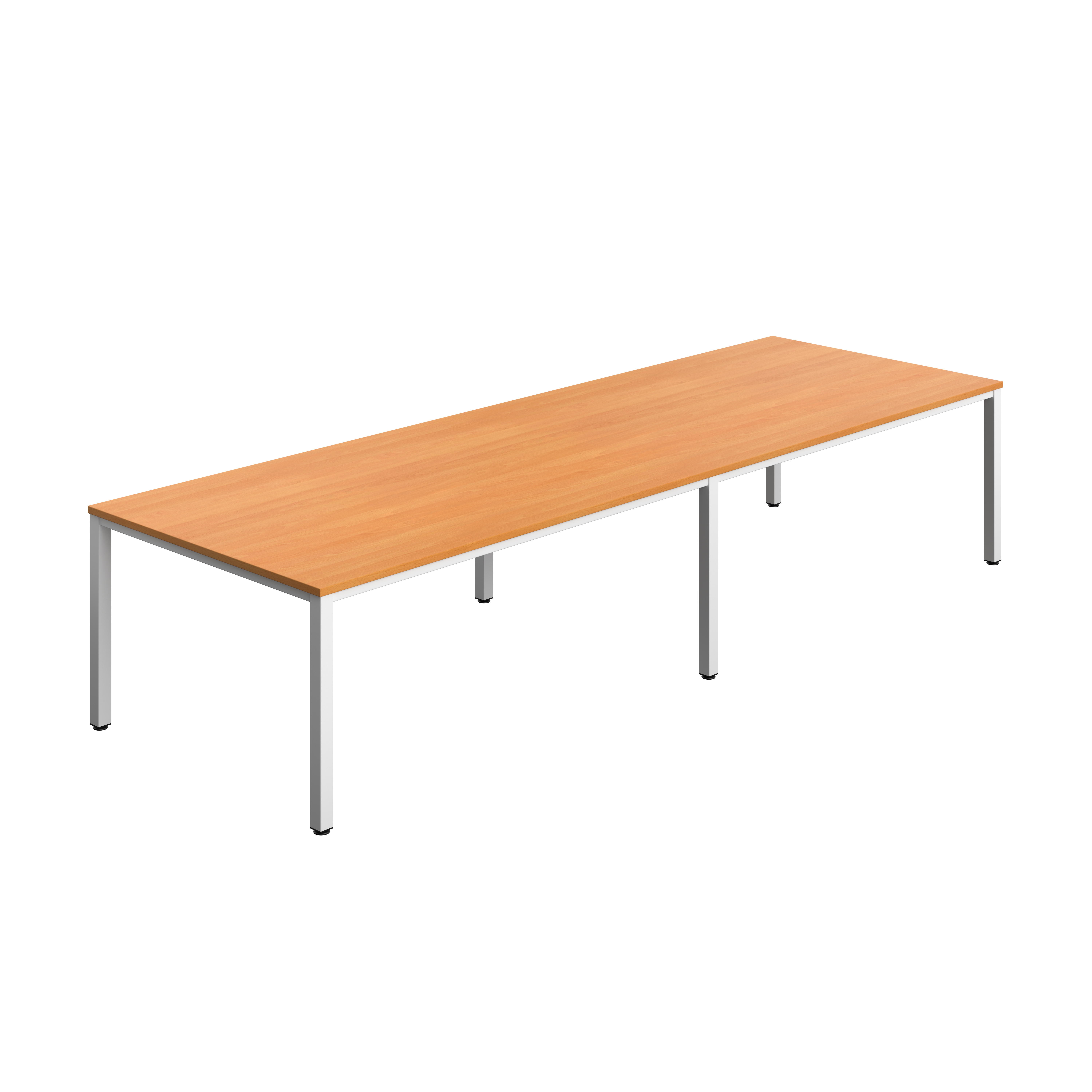 Fraction Infinity Rectangular Meeting Table (FSC) | 3600 X 1200 | Beech/White