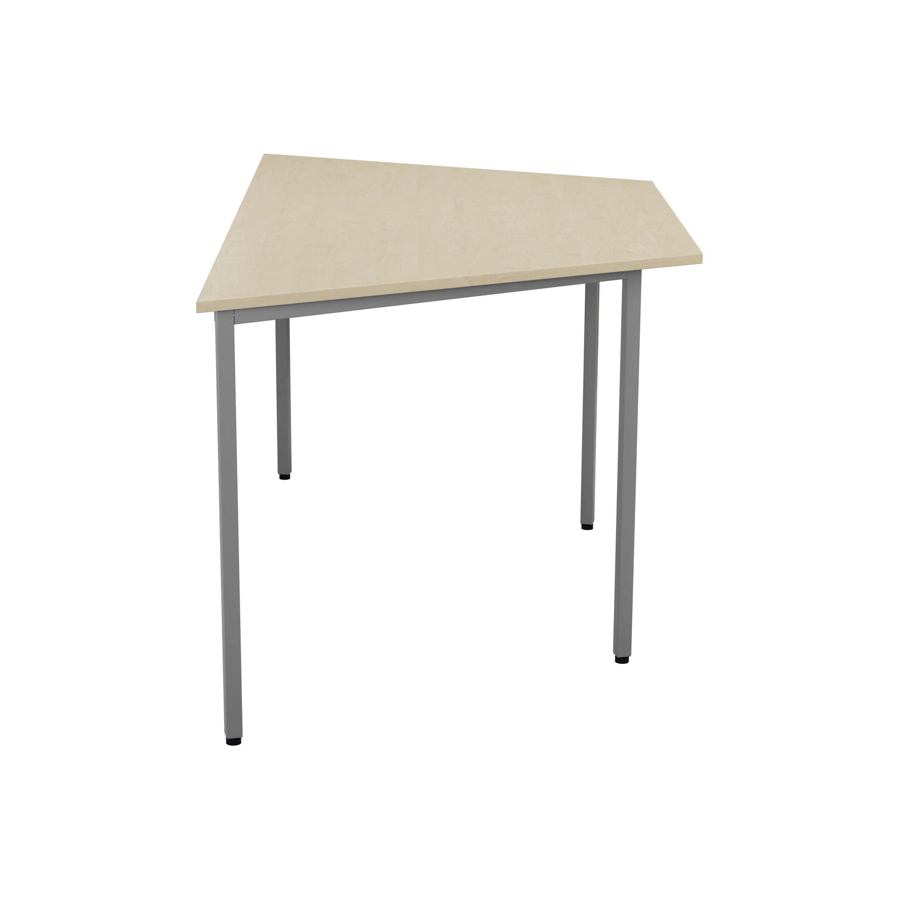 Trapezoidal Multi-purpose Table | 1600 X 800 | Maple/Silver thumbnail 3