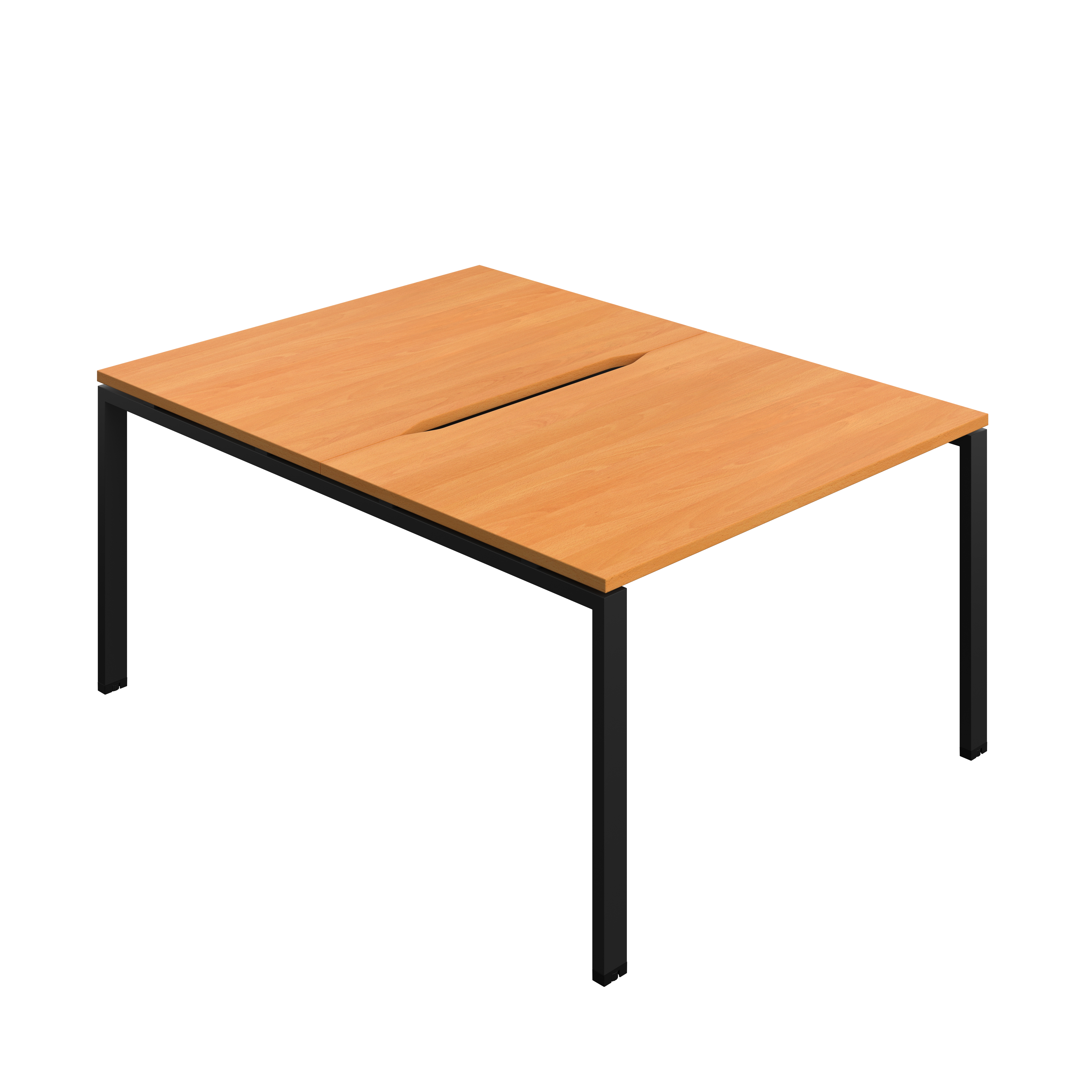 Synergy Bench with Cut Out: 2 Person (FSC) : Goal Post Leg : 1200 | 800 | Unlimited/Black