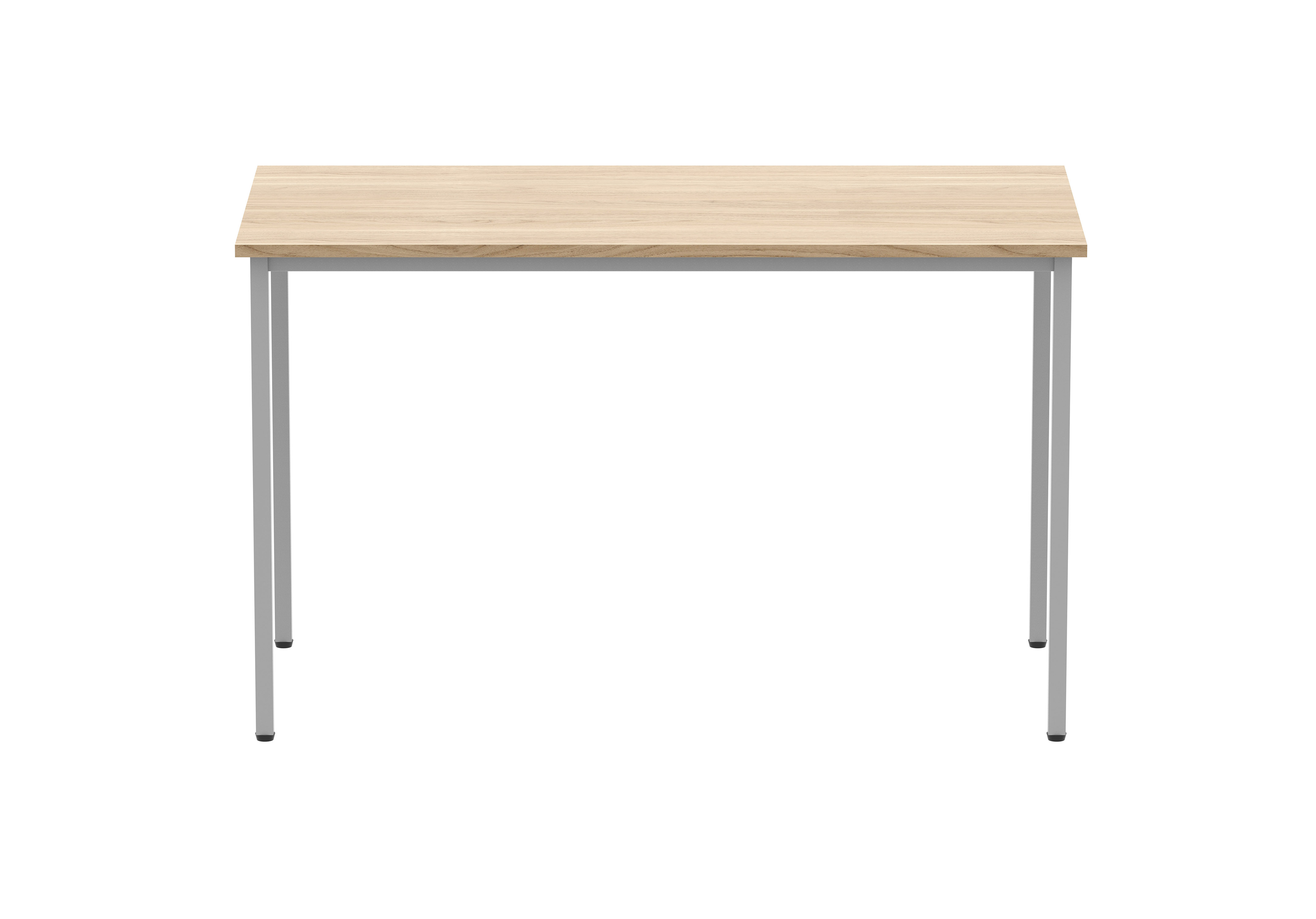 Office Rectangular Multi-Use Table (FSC) | 1200X600 | Canadian Oak/Silver thumbnail 2