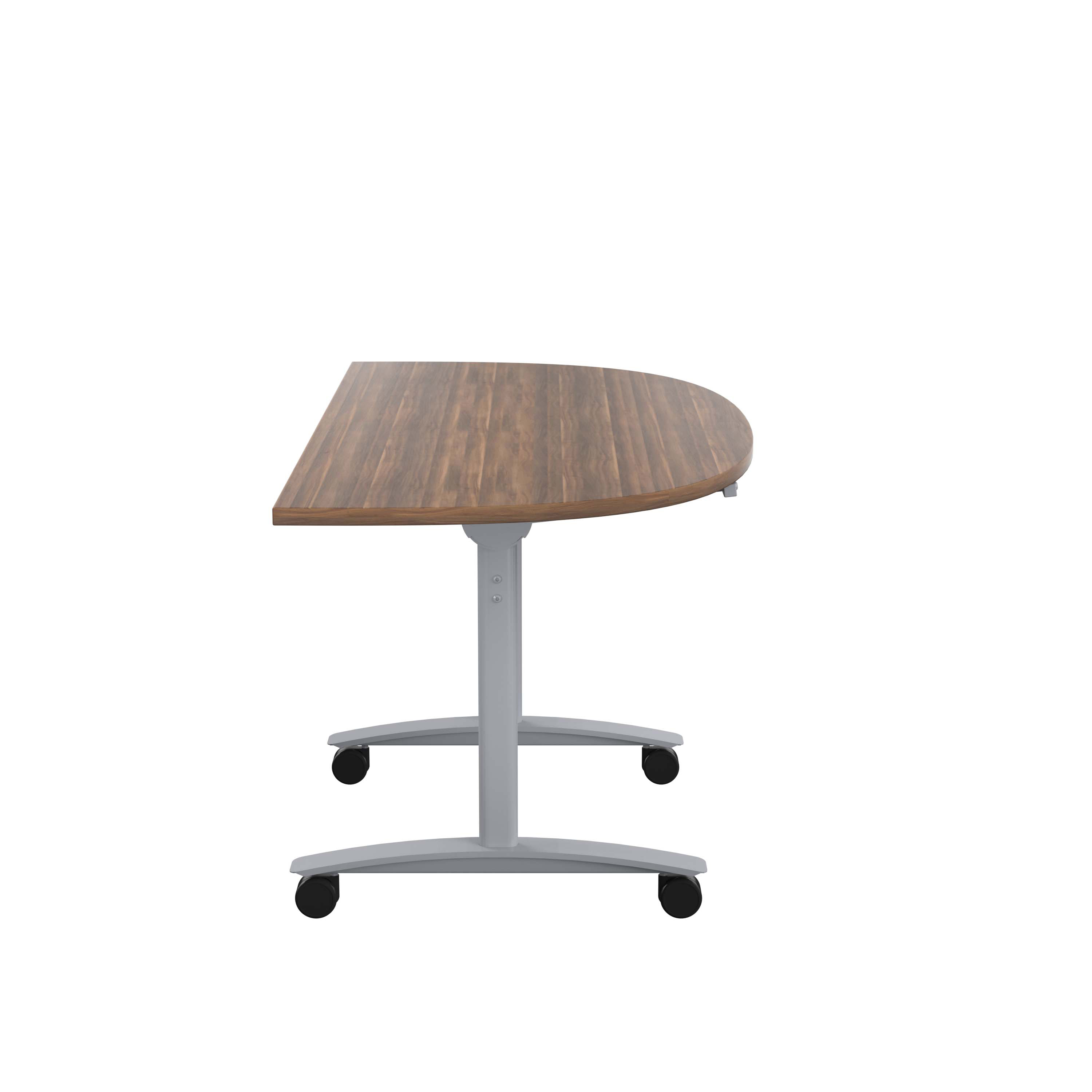 One D-End Tilting Table (FSC) | 1400 X 700 | Dark Walnut/Silver thumbnail 3