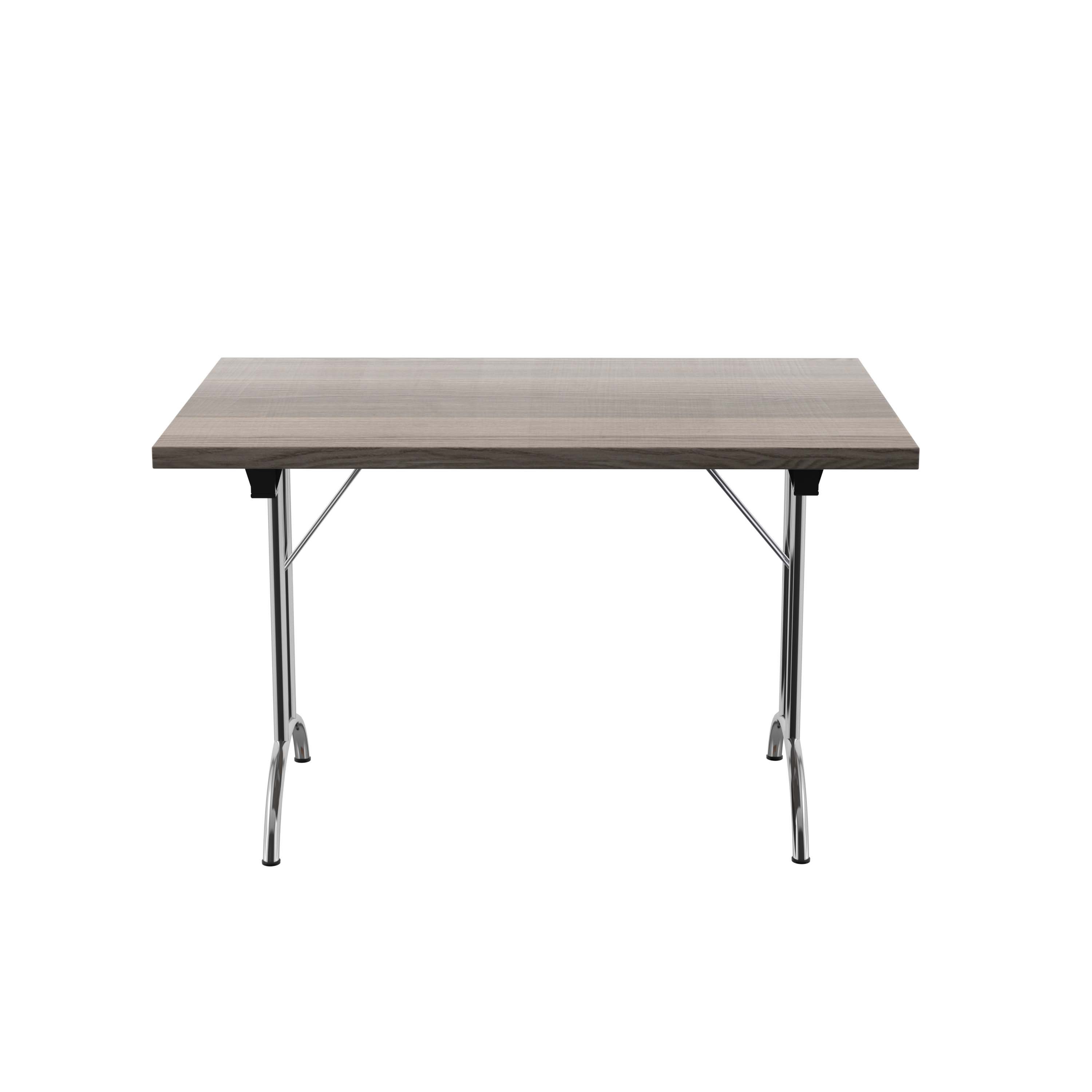 One Union Rectangular Folding Table (FSC) | 1200 X 800 | Grey Oak/Silver thumbnail 2