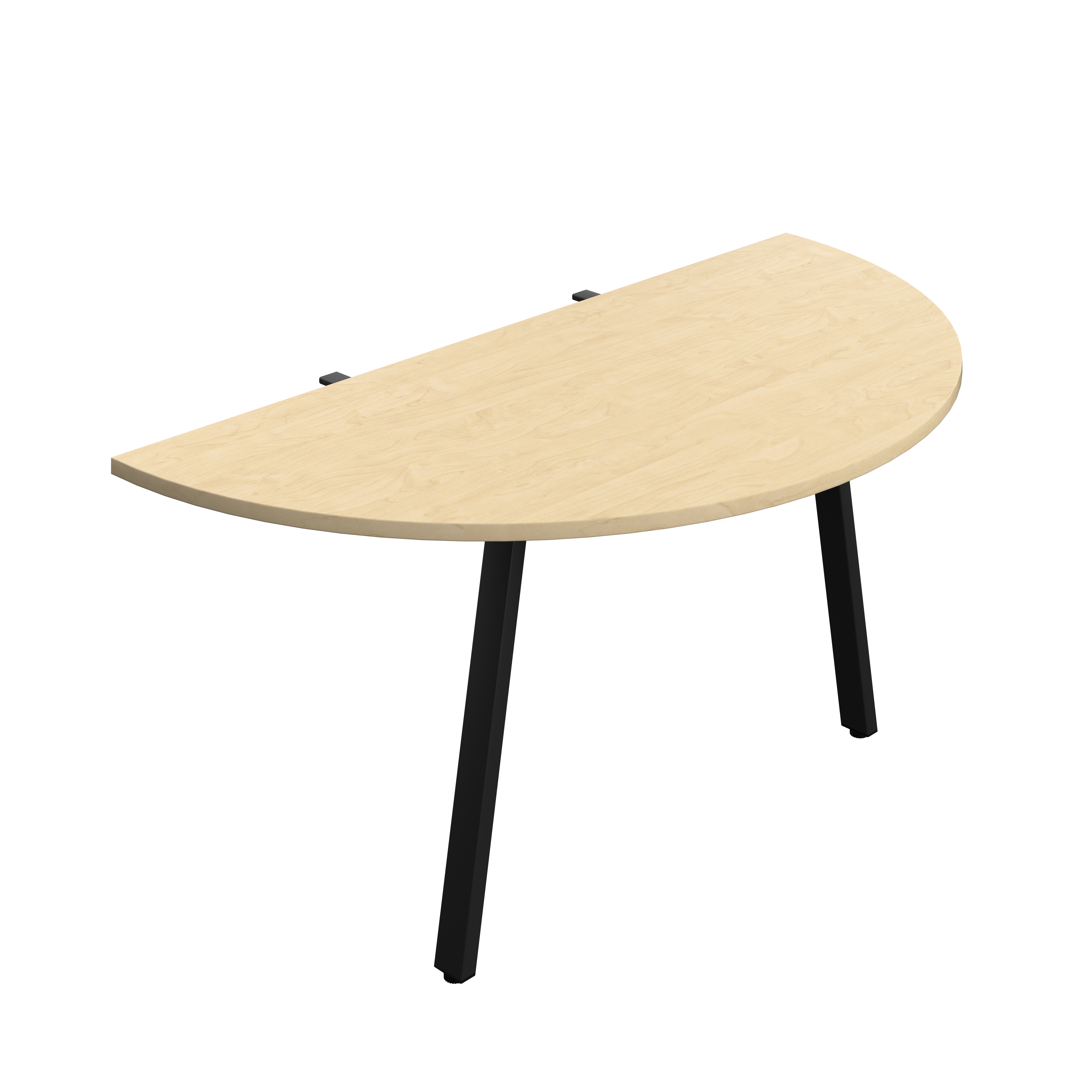 Synergy Screen Depth D-End Single Person Bench : A-Frame Leg : 1600 | 800 | Maple/Black