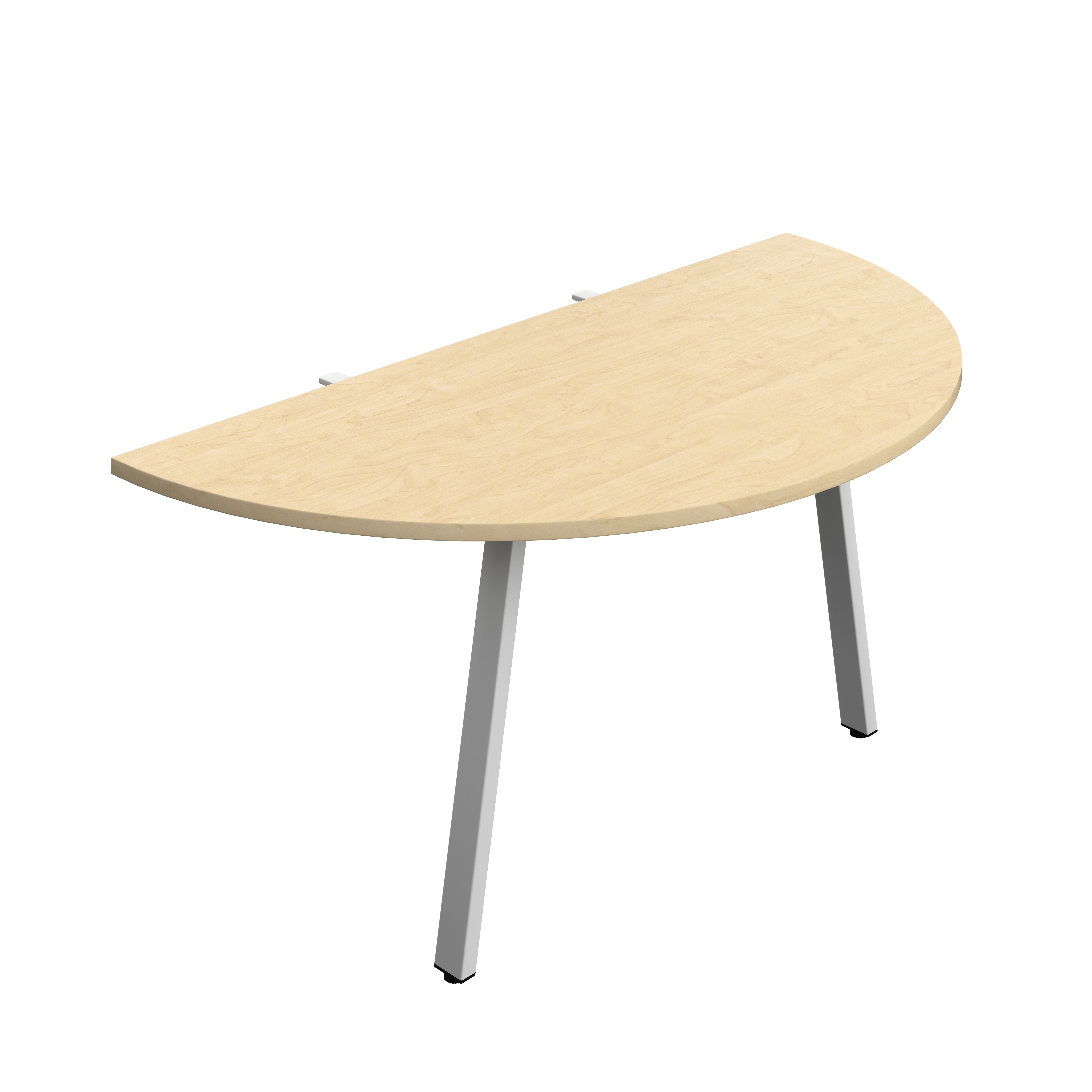 Synergy Screen Depth D-End Single Person Bench : A-Frame Leg : 1600 | 800 | Maple/Silver