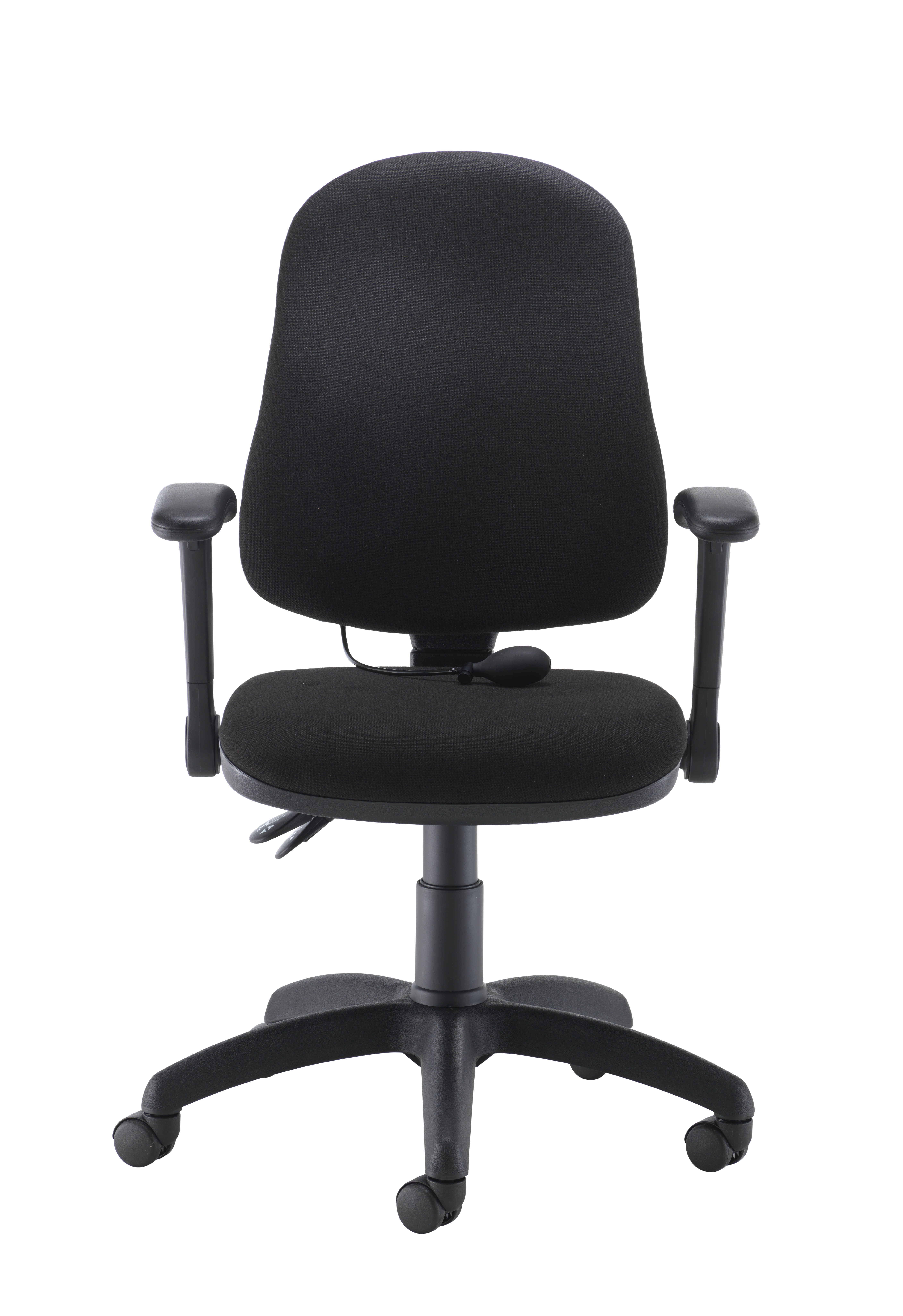 Calypso Ergo 2 Lever Office Chair with Lumbar Pump | Folding Arms | Black thumbnail 2