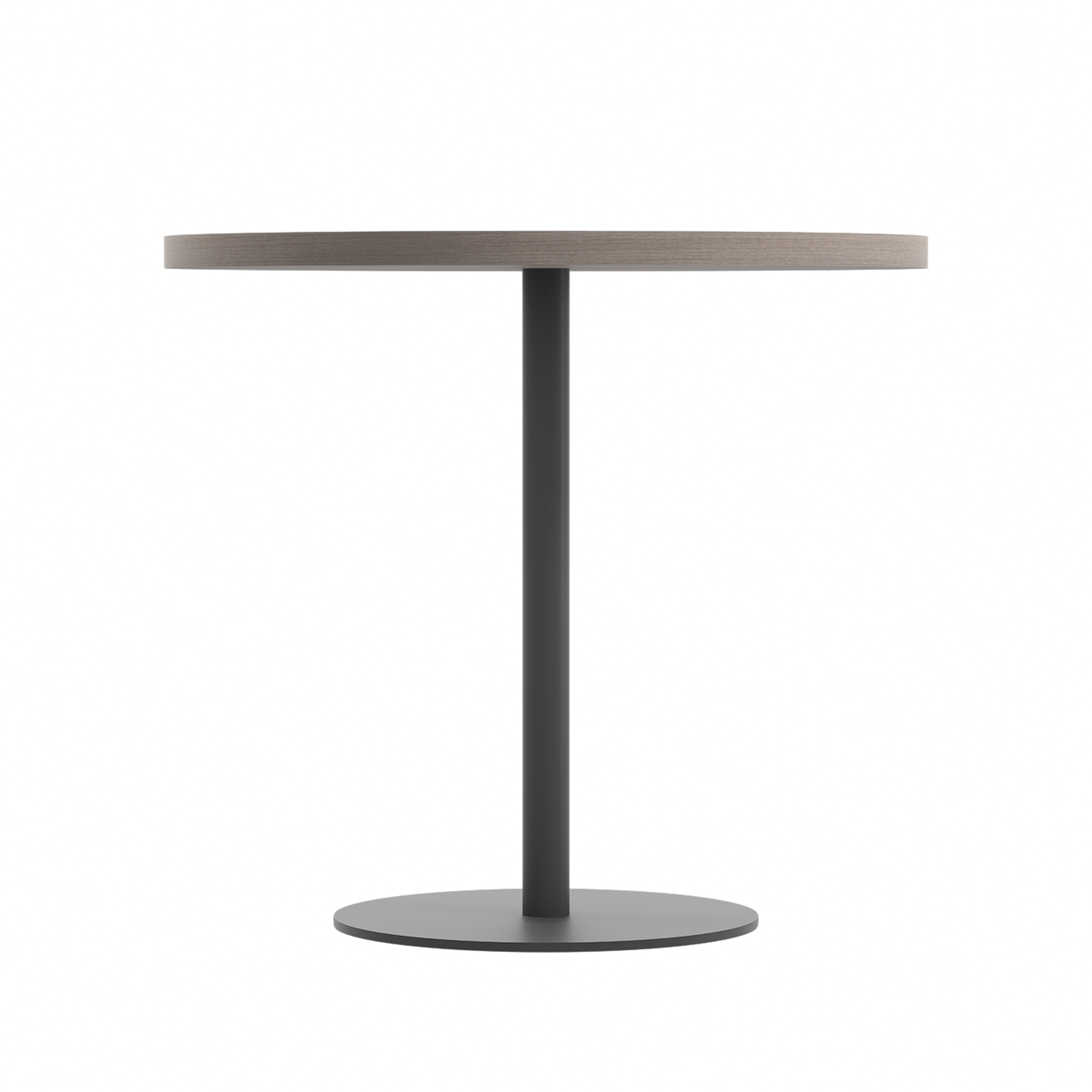 Contract Table Mid (FSC) | 800mm | Grey Oak/Black thumbnail 2