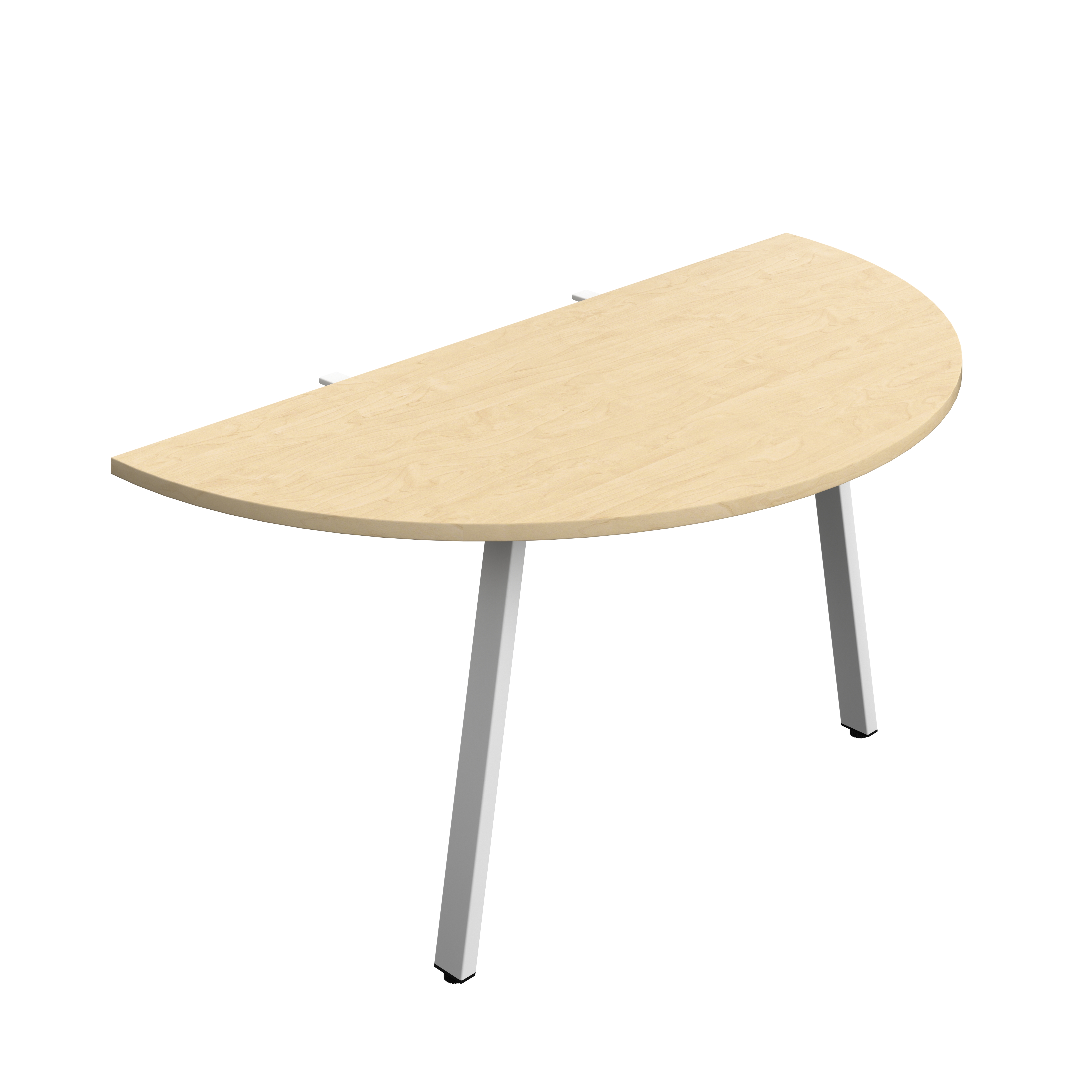 Synergy Screen Depth D-End Single Person Bench : A-Frame Leg : 1600 | 800 | Maple/White