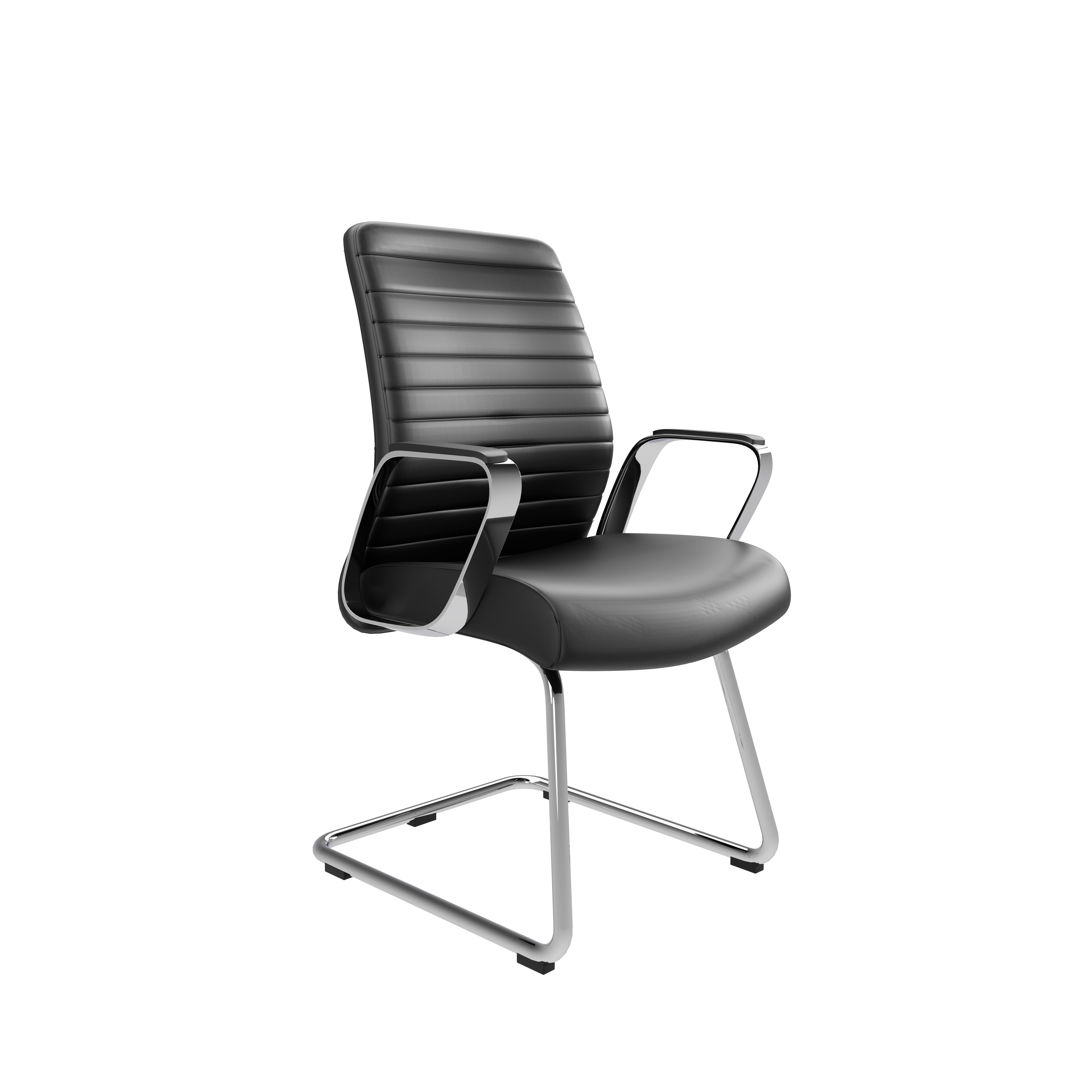 Dawn Visitor Leather Executive Chair | Black PU