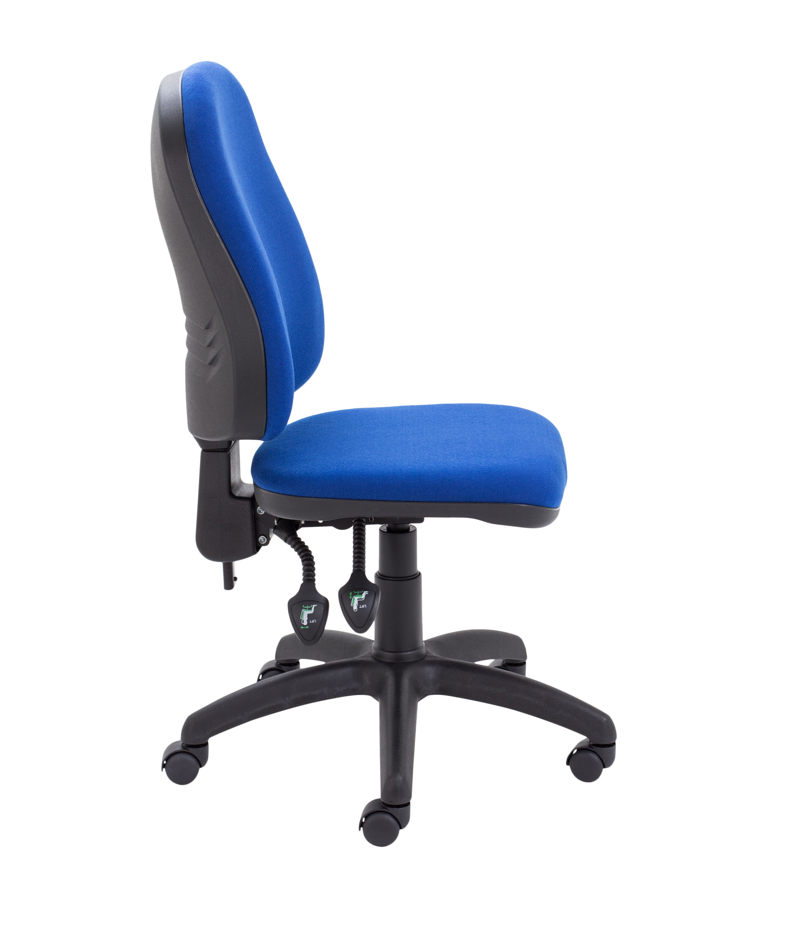 Calypso 2 High Back Operator Chair | No Arms | Royal Blue thumbnail 3