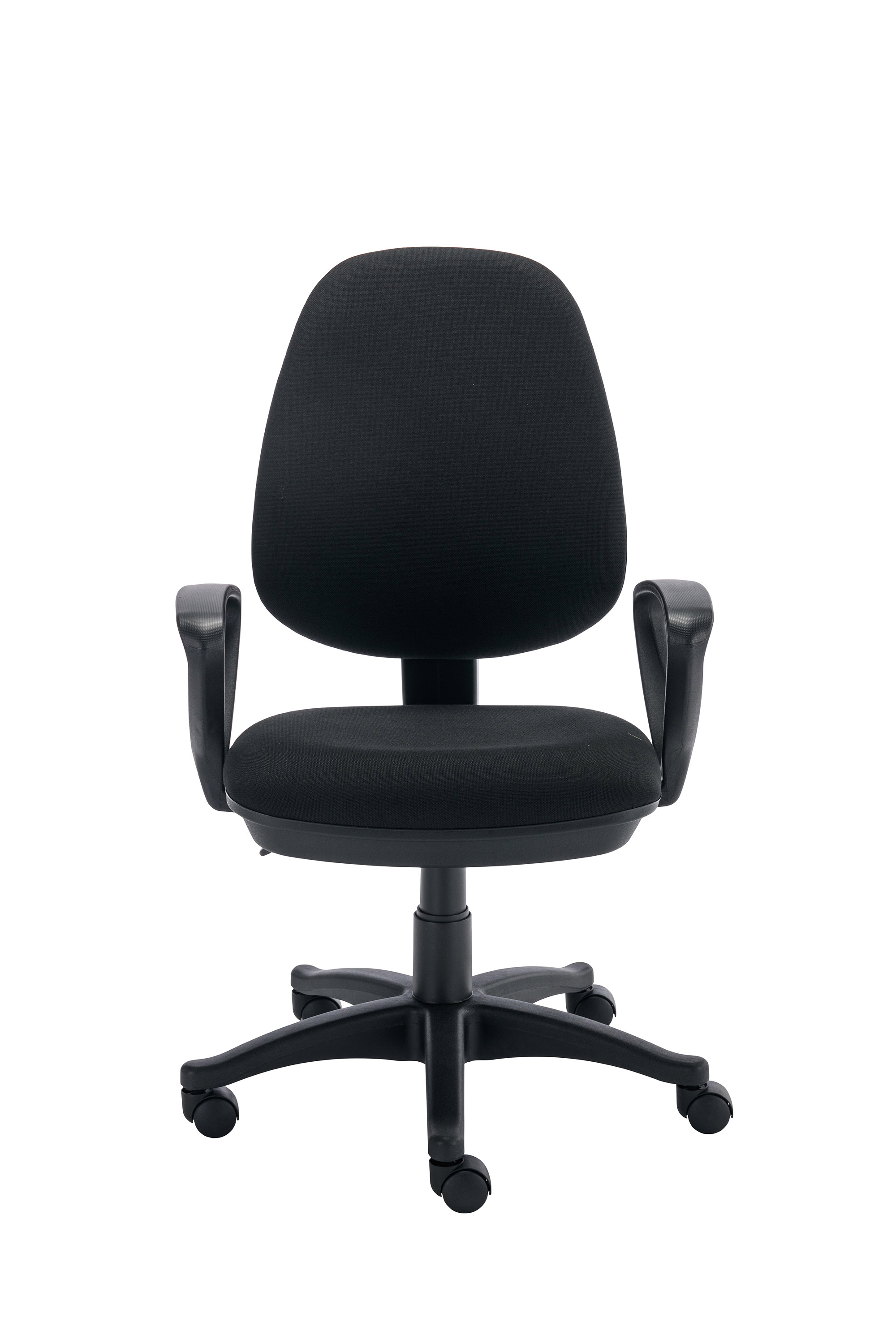 Versi 2 Lever Operator Chair | Fixed Arms | Black thumbnail 2