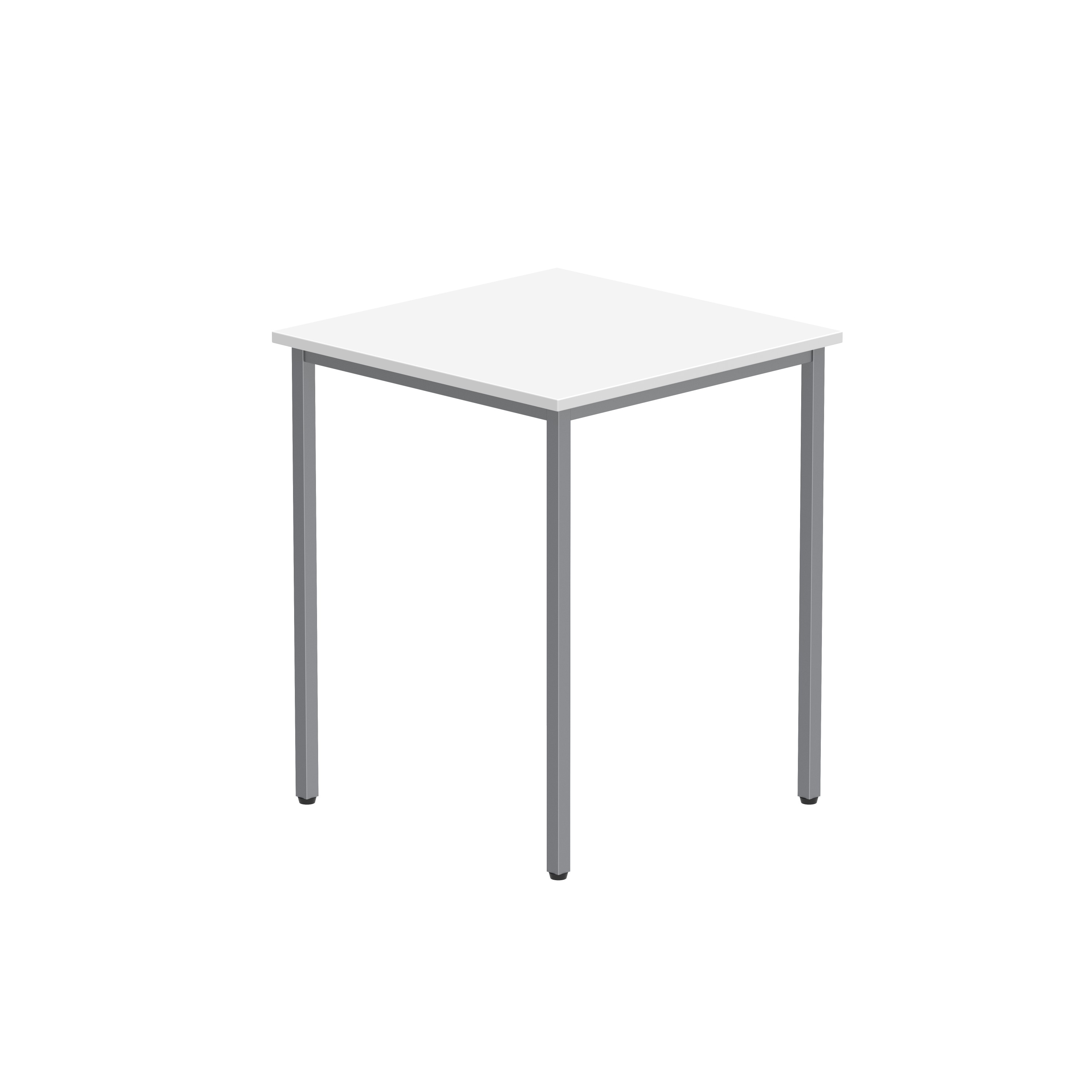 Office Rectangular Multi-Use Table (FSC) | 600X600 | Arctic White/Silver thumbnail 6
