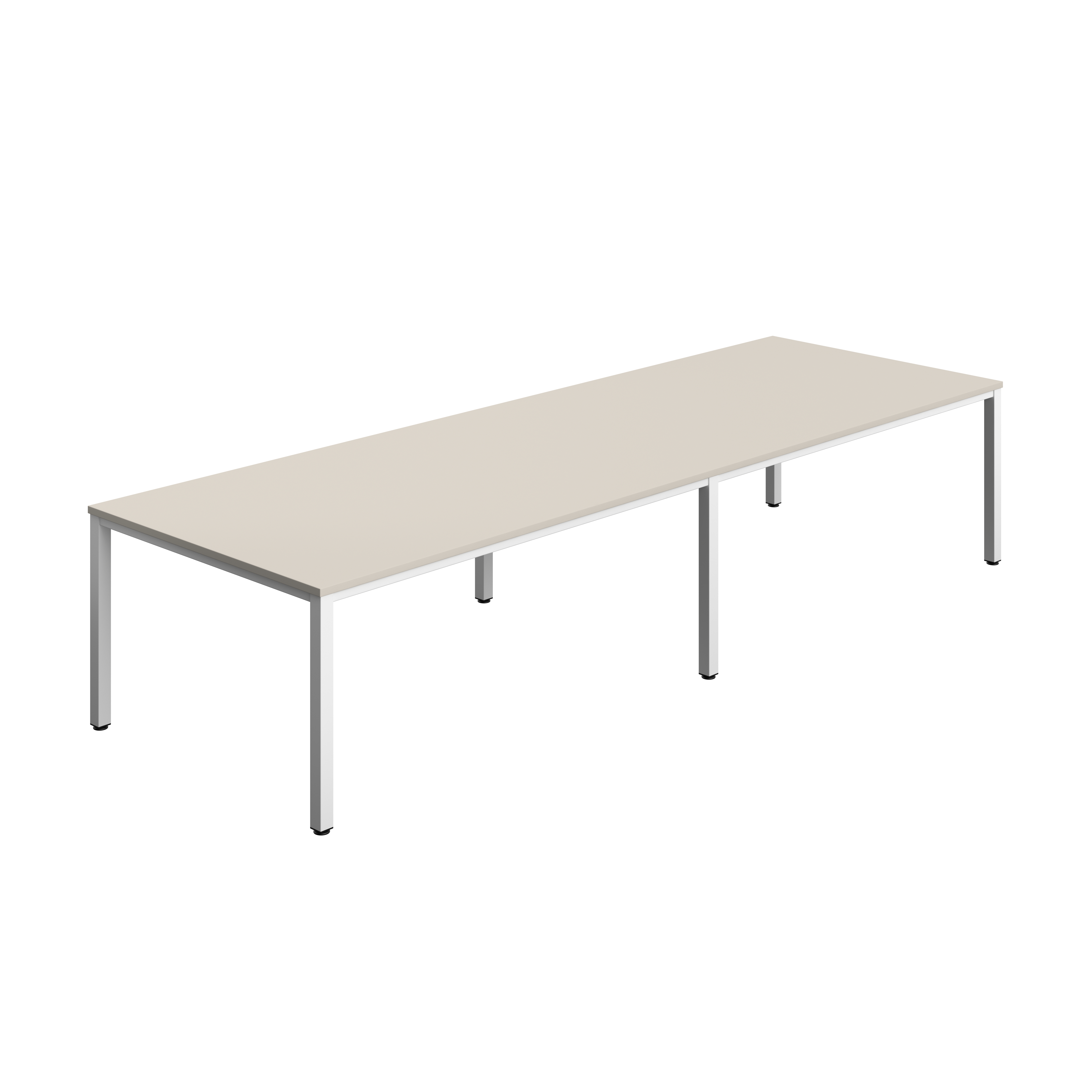 Fraction Infinity Rectangular Meeting Table (FSC) | 3600 X 1200 | Grey/White