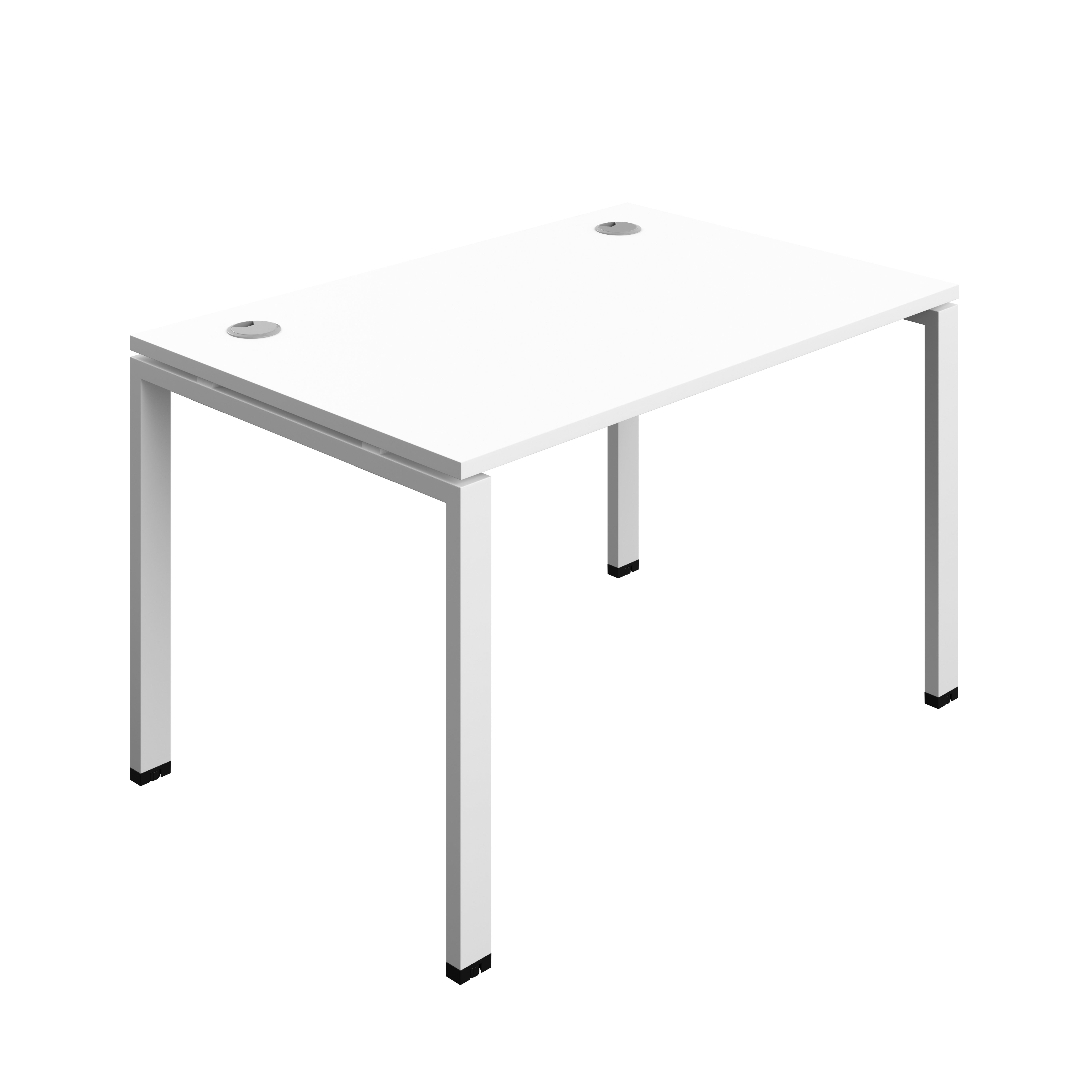 Synergy Bench with Cable Ports: 1 Person (FSC) : Goal Post Leg : 1200 | 800 | White/White