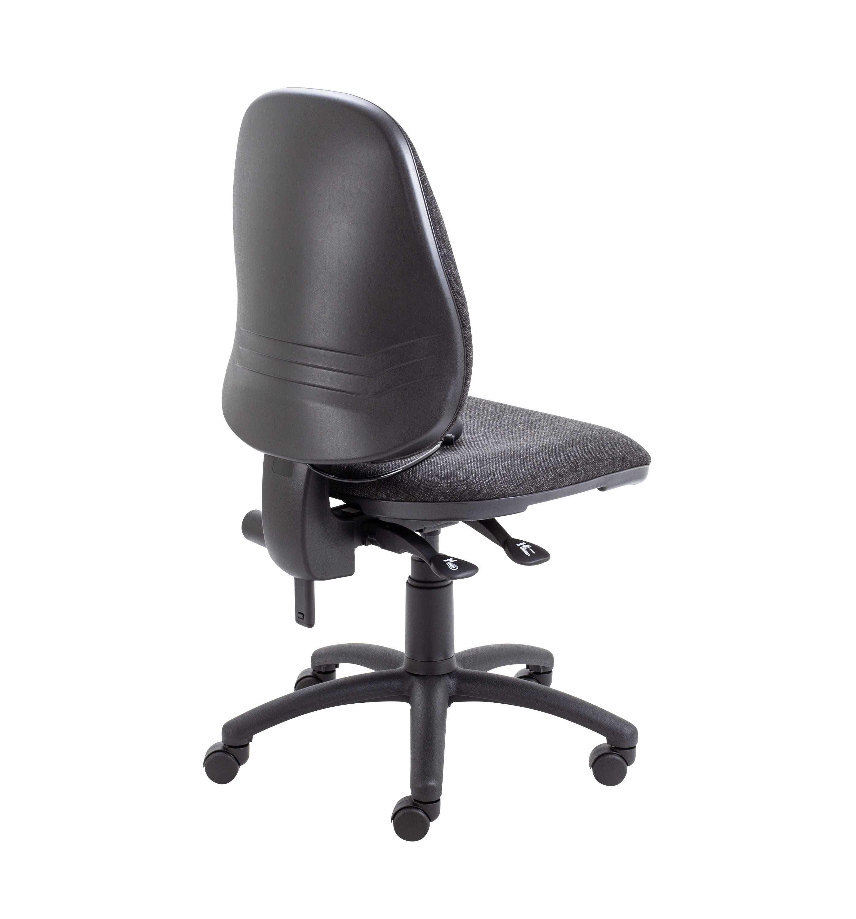 Calypso Ergo 2 Lever Office Chair with Lumbar Pump | No Arms | Charcoal thumbnail 4