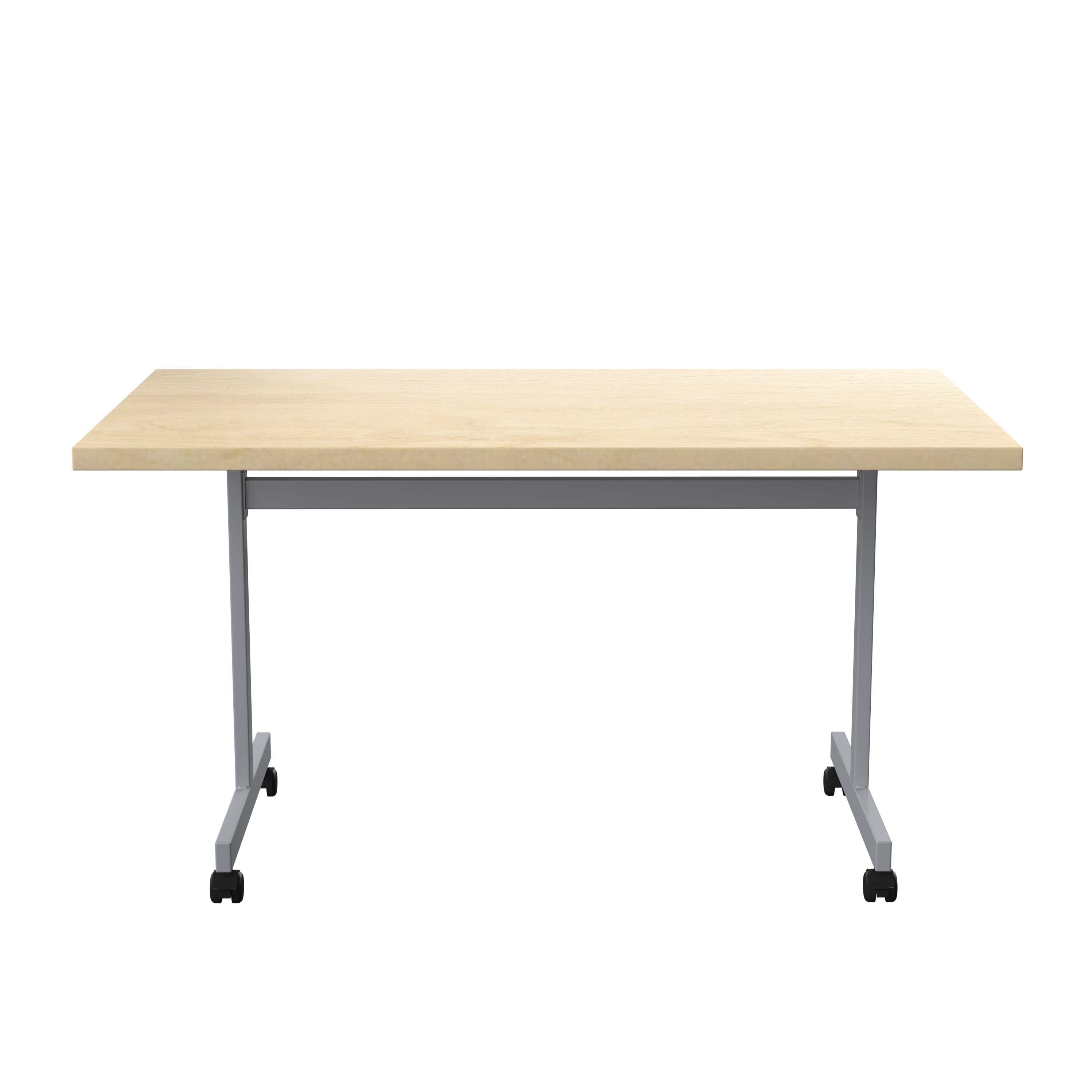 One Eighty Rectangular Tilting Table (FSC) | 1400 X 800 | Maple/Silver thumbnail 4