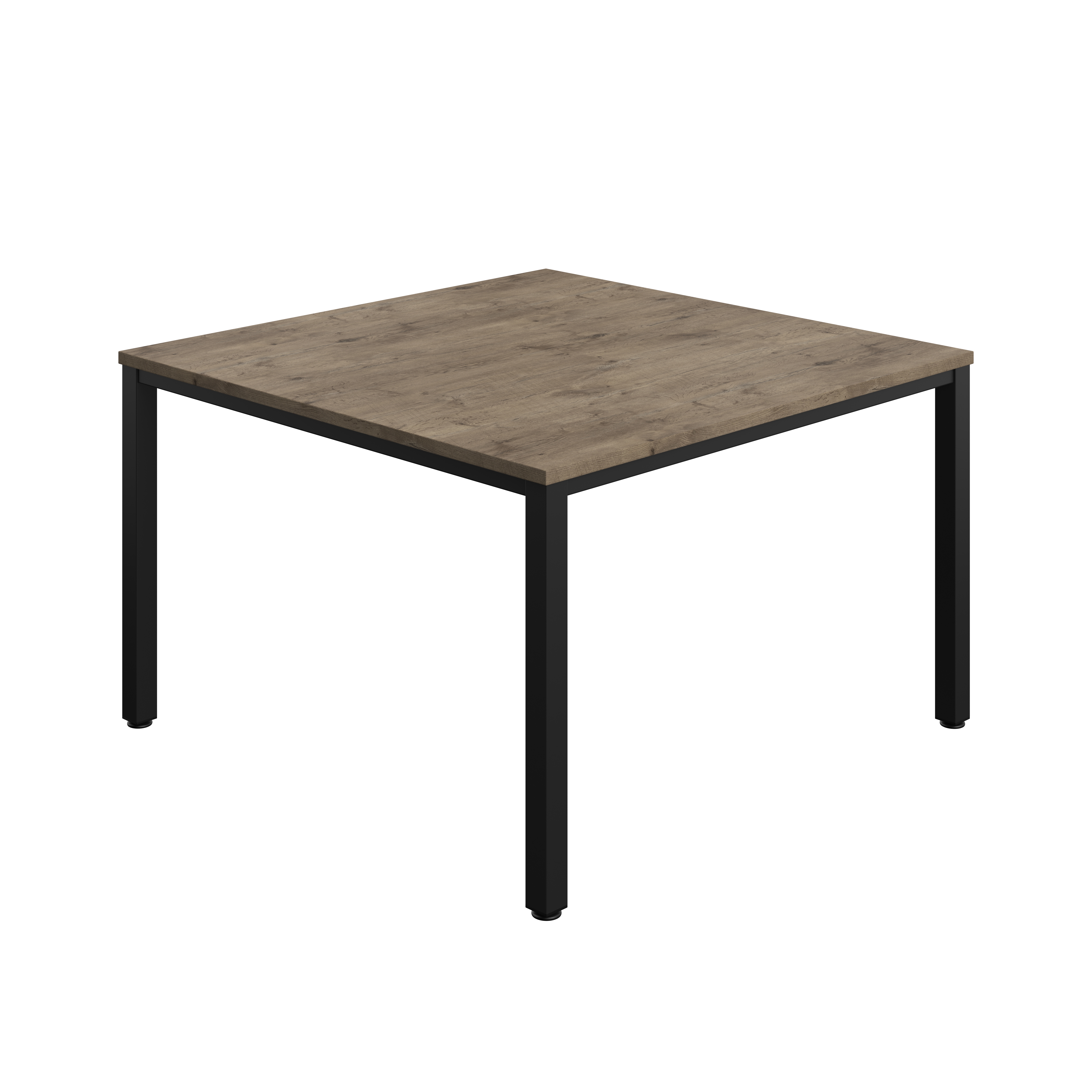 Fraction Infinity Square Meeting Table (FSC) | 1200 X 1200 | Grey Nebraska Oak/Black