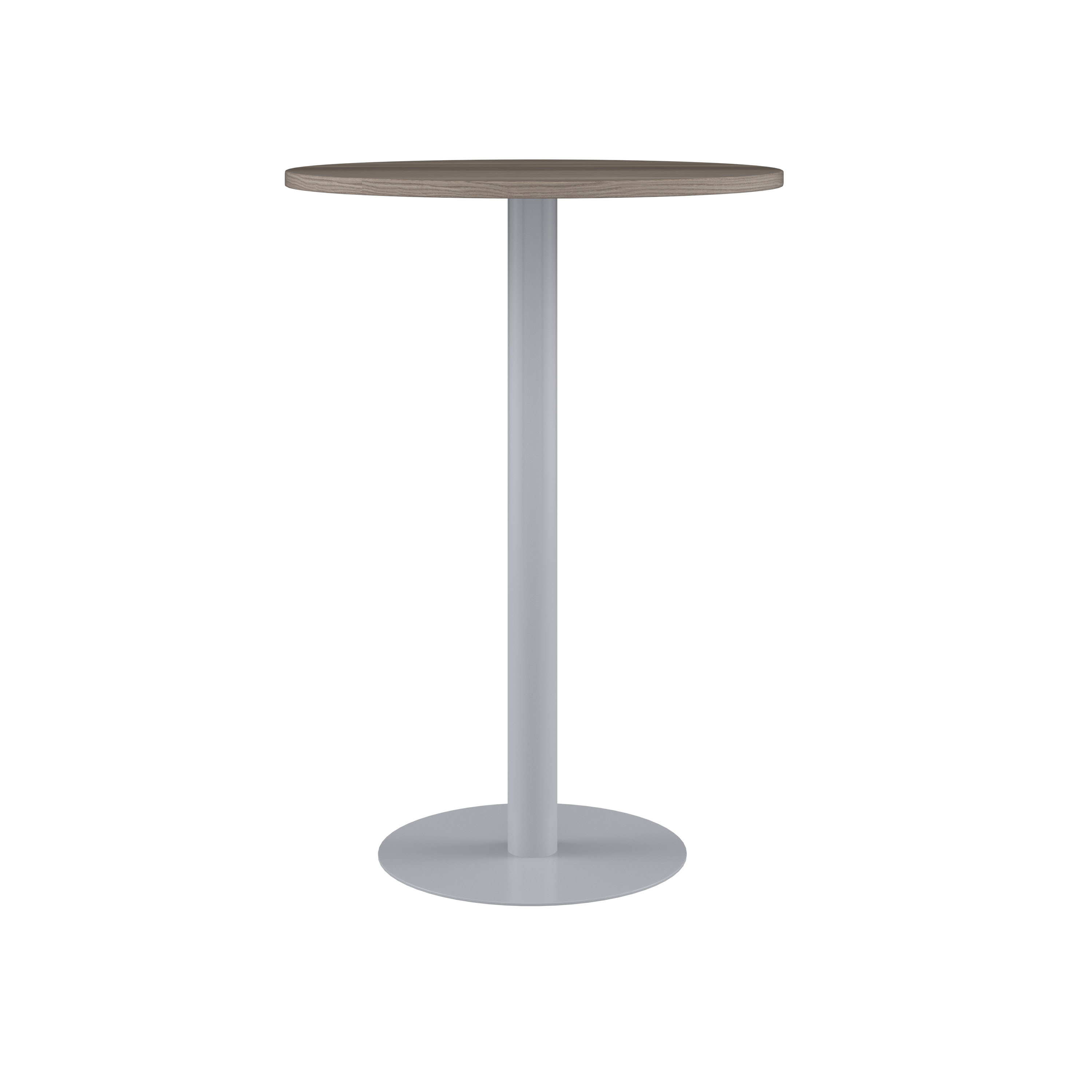 Contract Table High (FSC) | 600mm | Grey Oak/Silver thumbnail 2