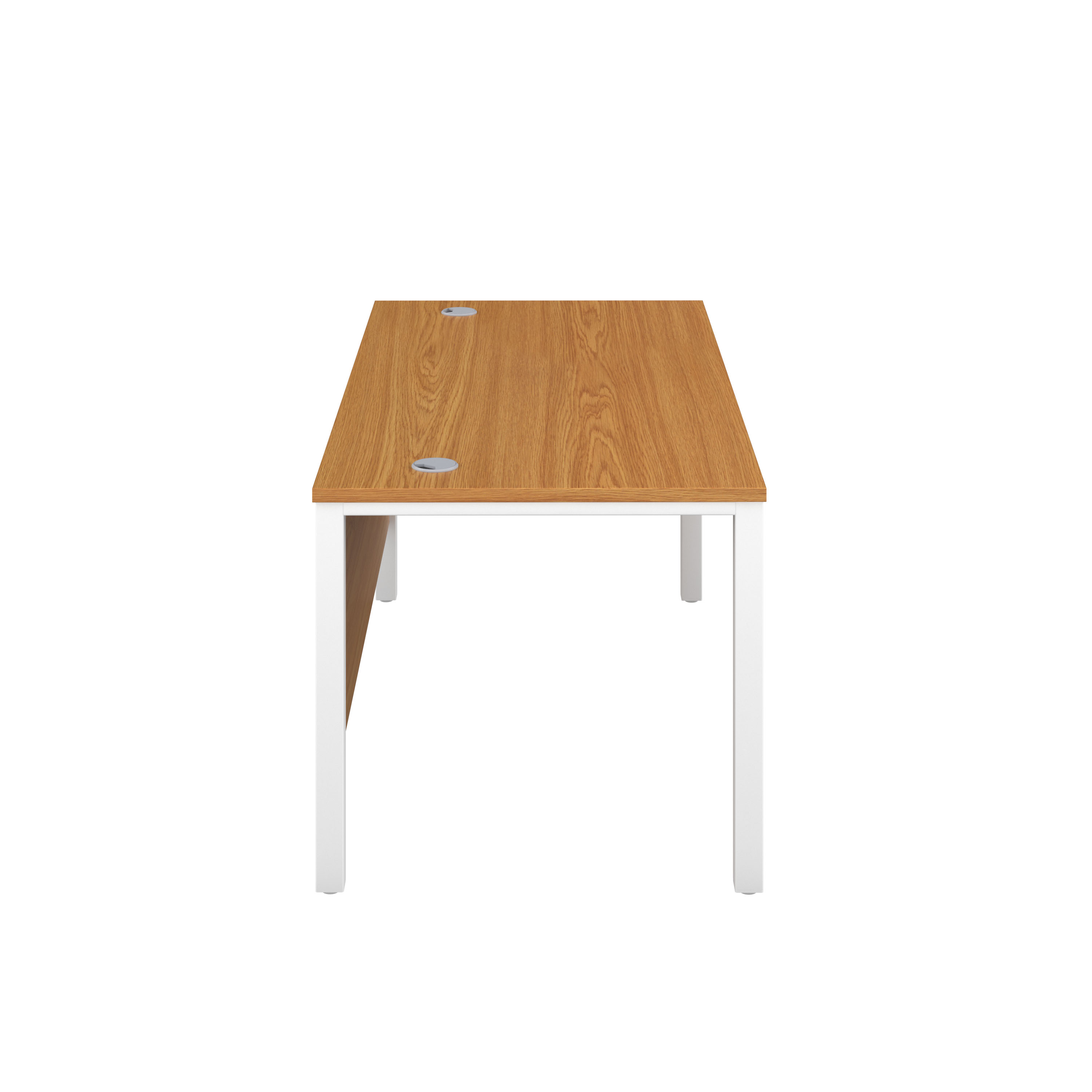 Goal Post Rectangular Desk (FSC) | 1600X600 | Nova Oak/White thumbnail 3